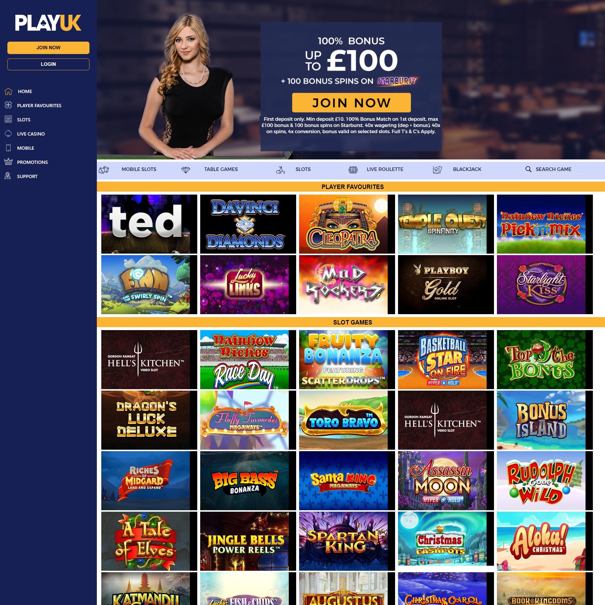 PlayUK Casino review by Best Netent Casino