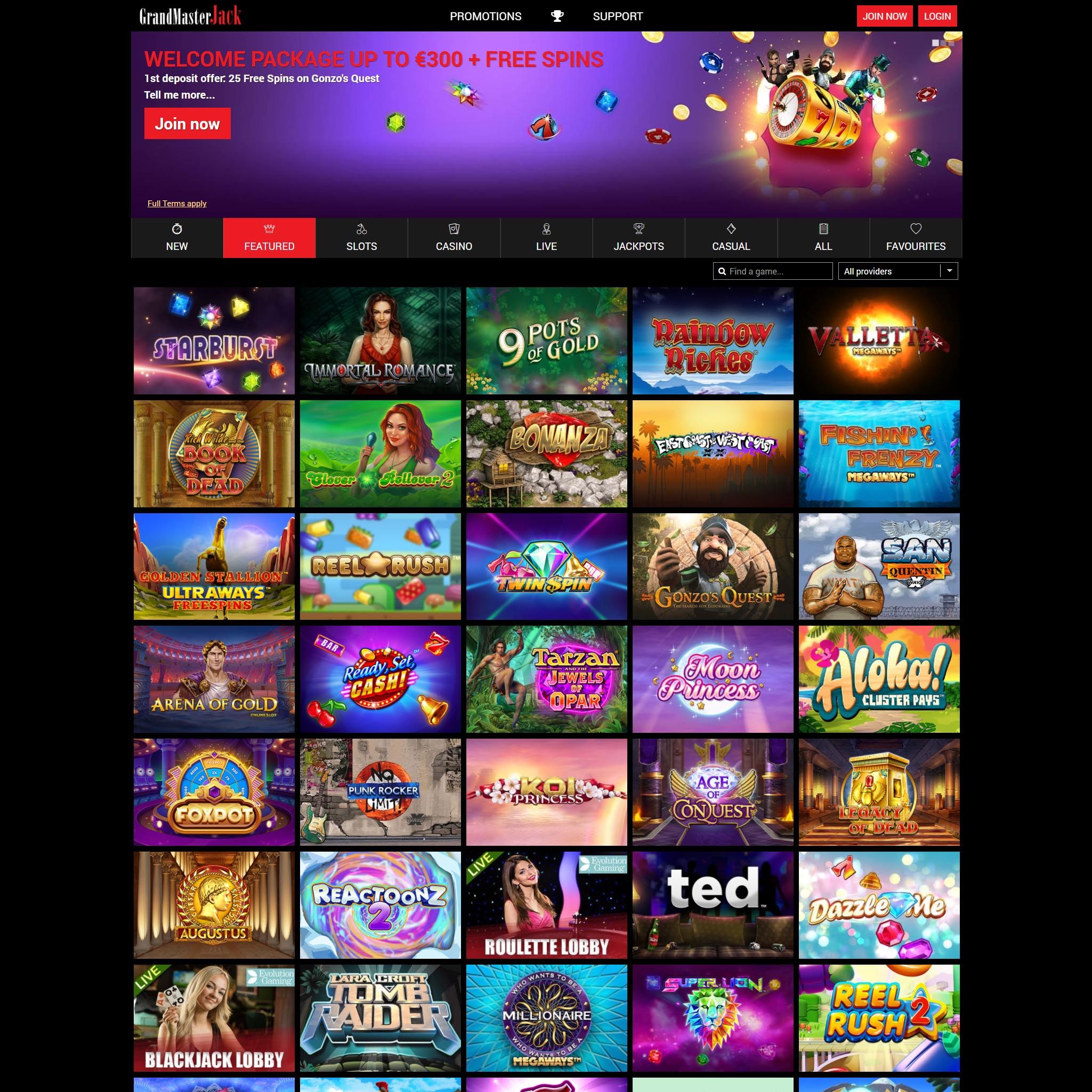 Grandmaster Jack Casino review by Best Netent Casino