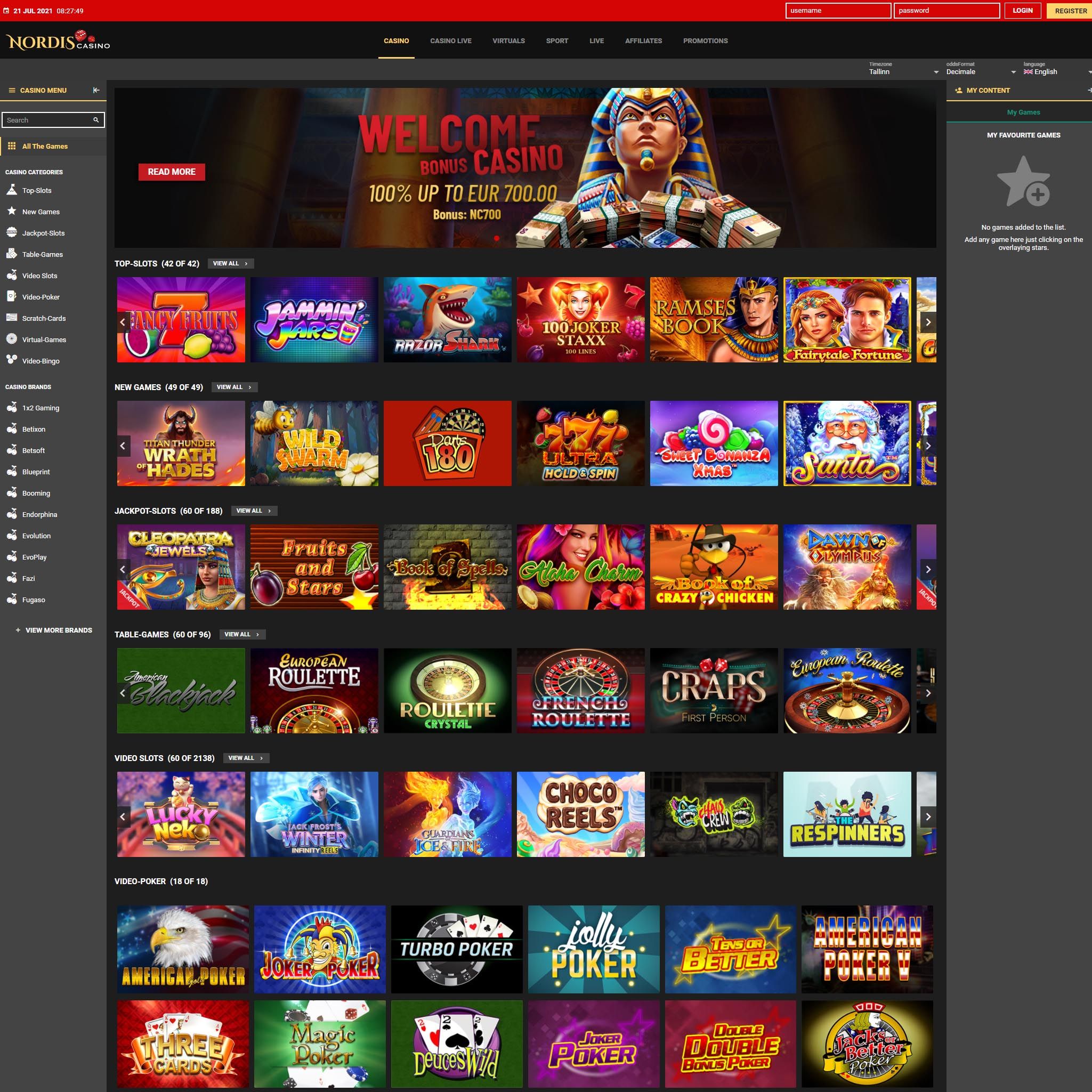 Nordis Casino review by Best Netent Casino