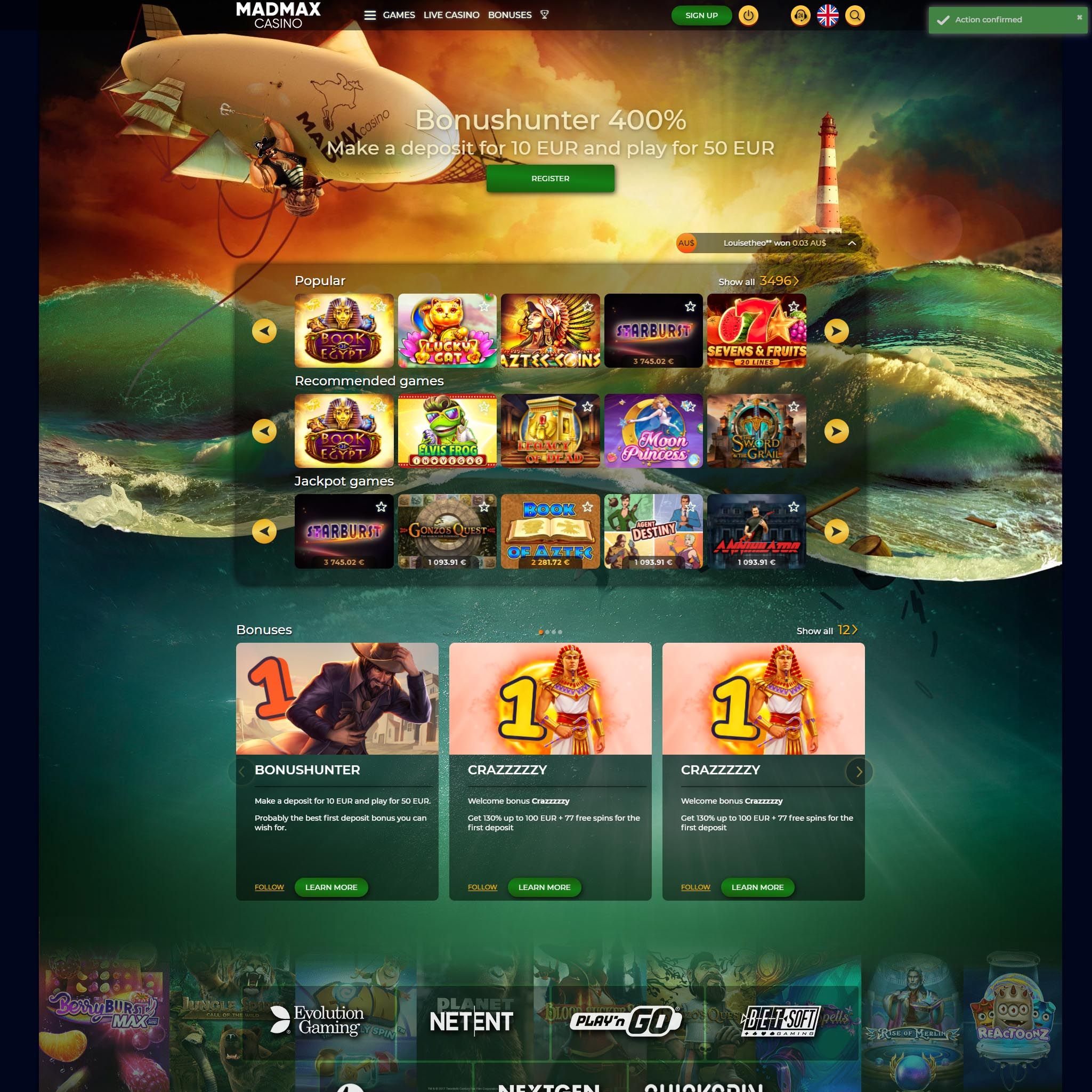 MadMax Casino review by Best Netent Casino