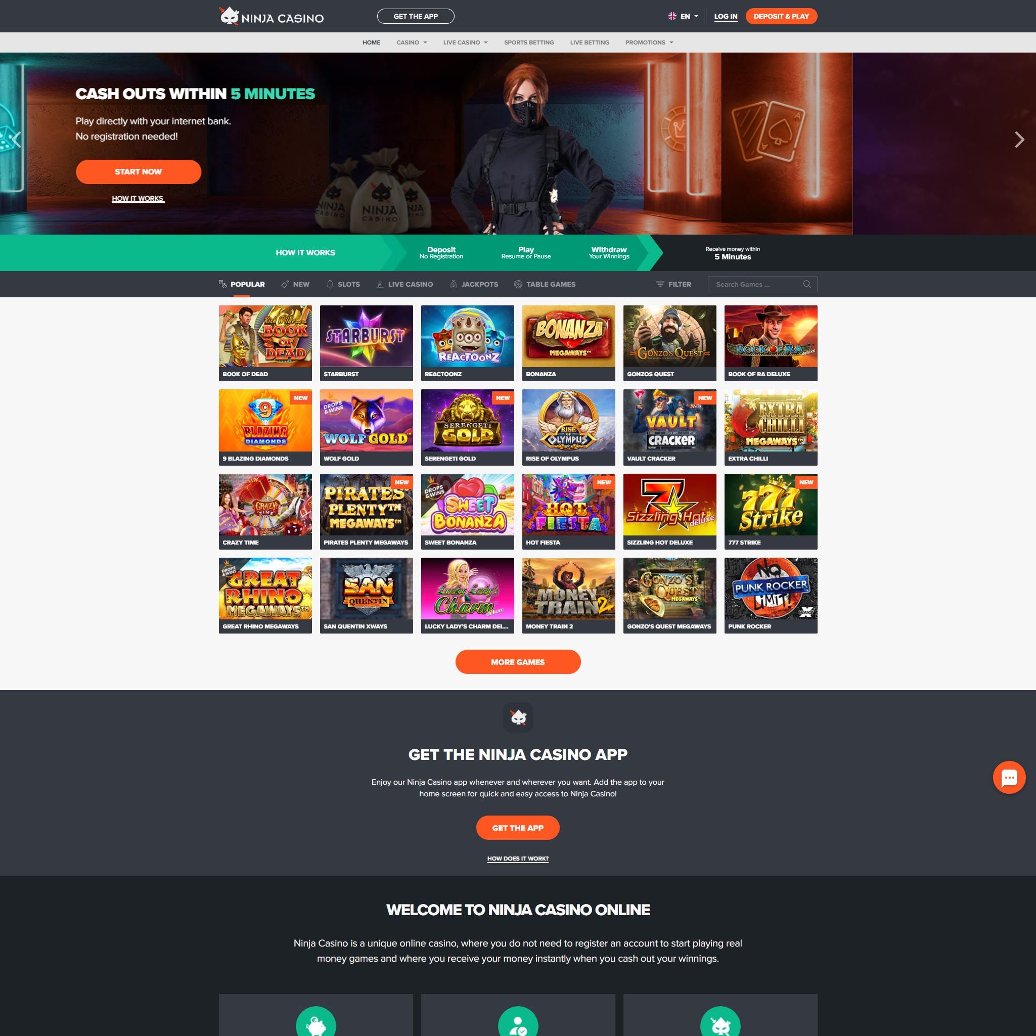 Ninja Casino review by Best Netent Casino