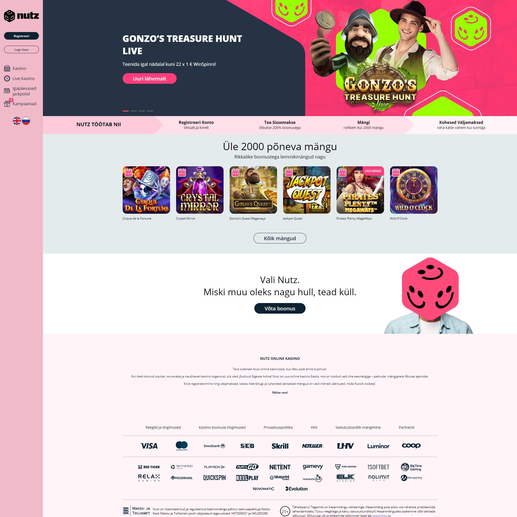 Nutz Casino review by Best Netent Casino