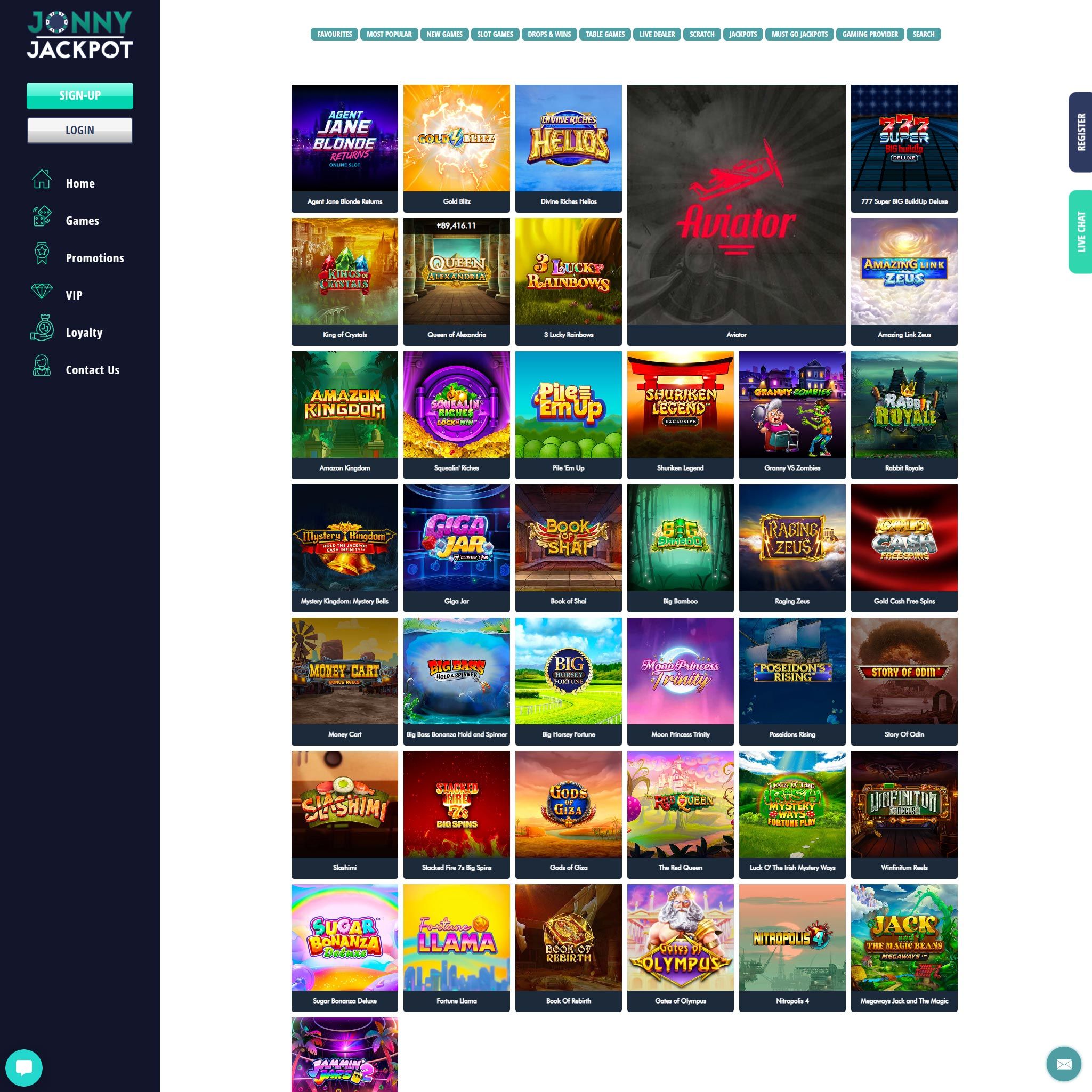 Jonny Jackpot Casino review by Best Netent Casino