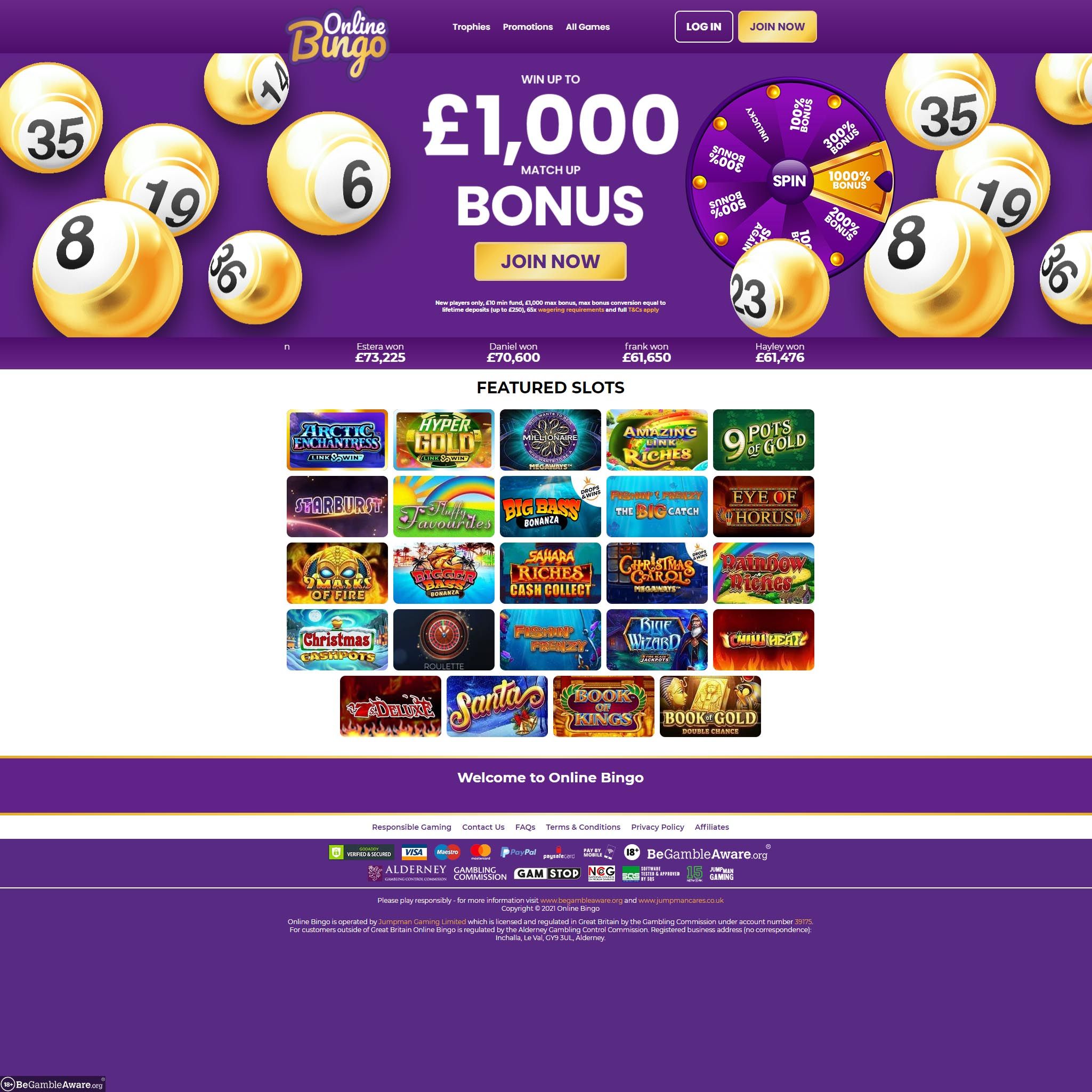 Online Bingo Casino review by Best Netent Casino