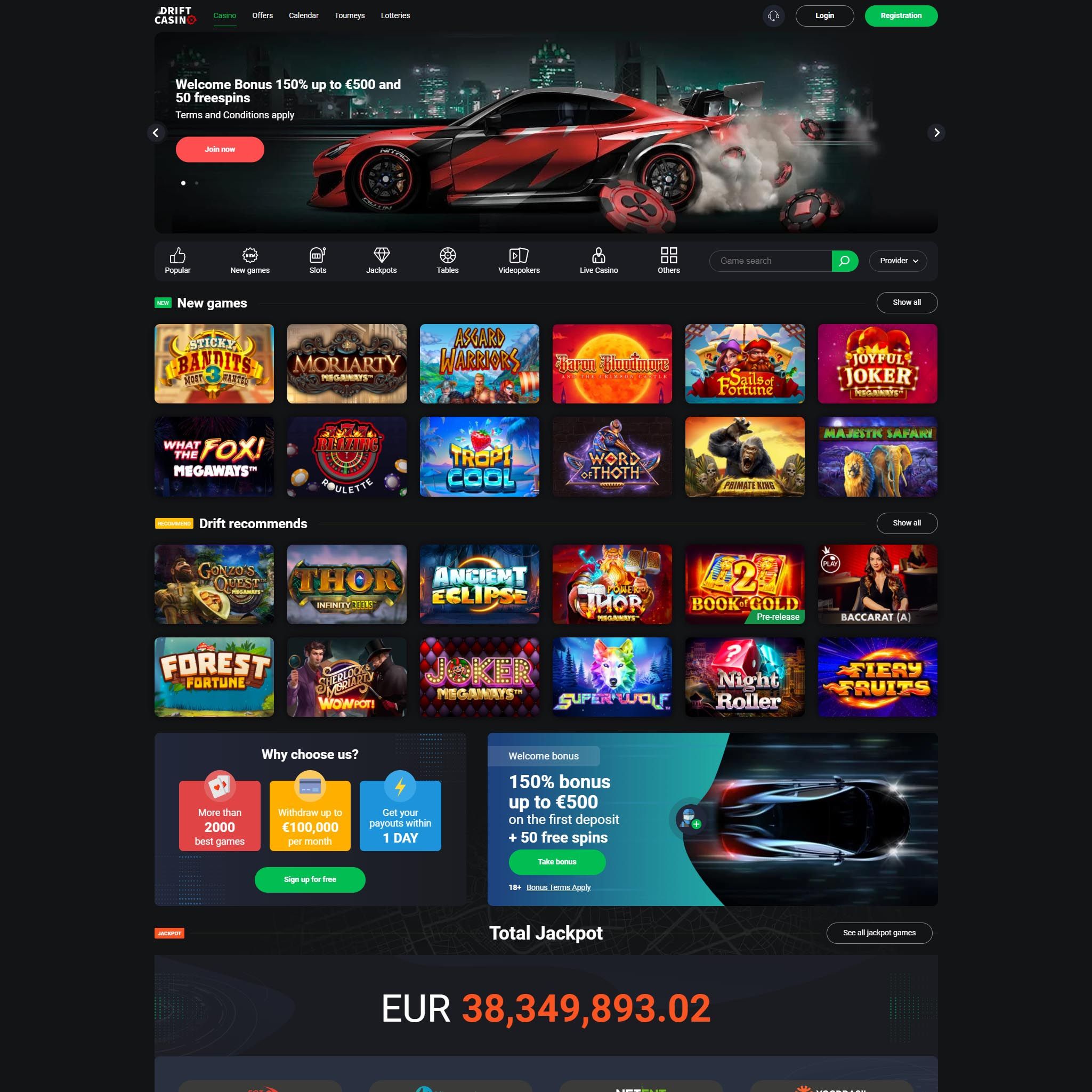 Drift Casino review by Best Netent Casino