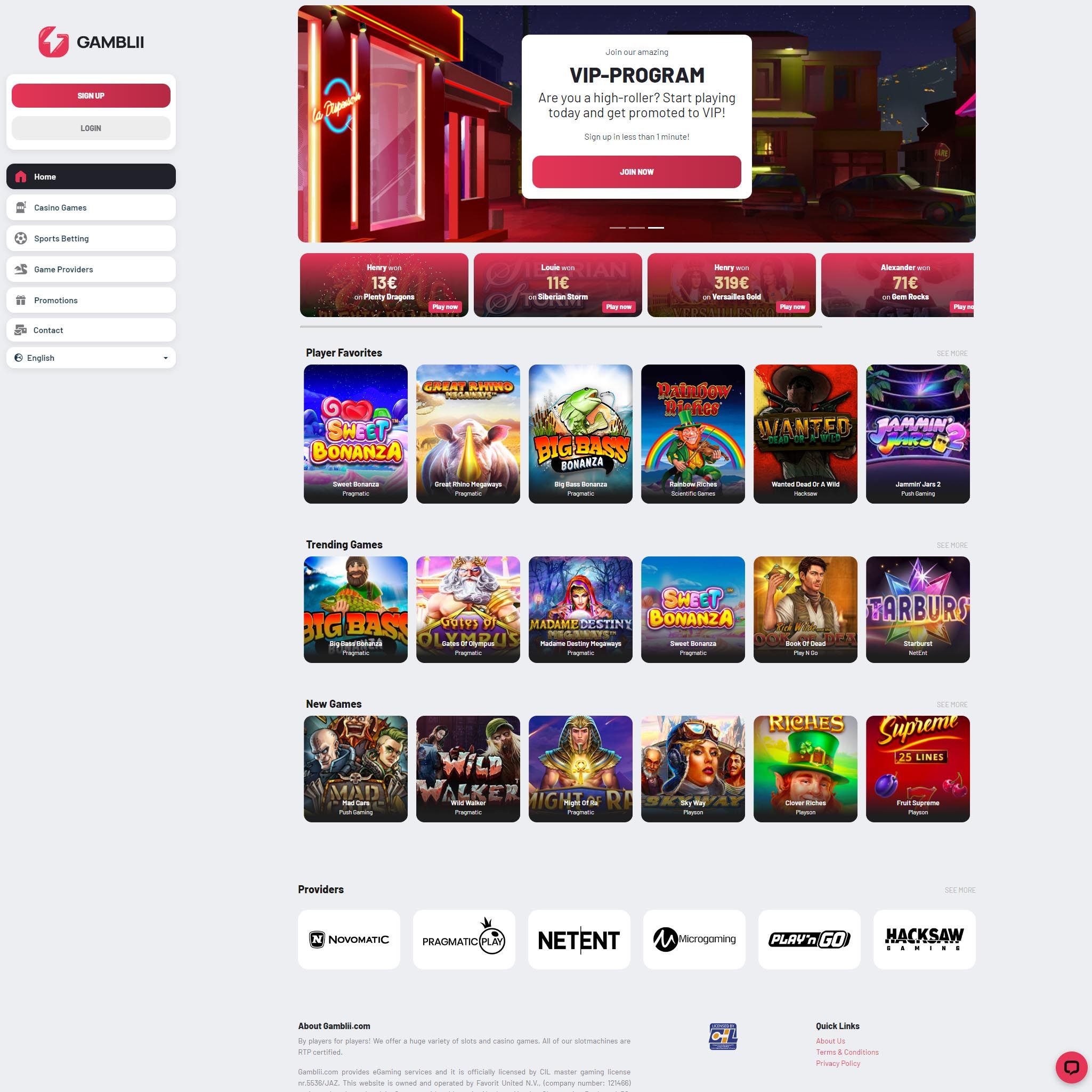 Gamblii review by Best Netent Casino