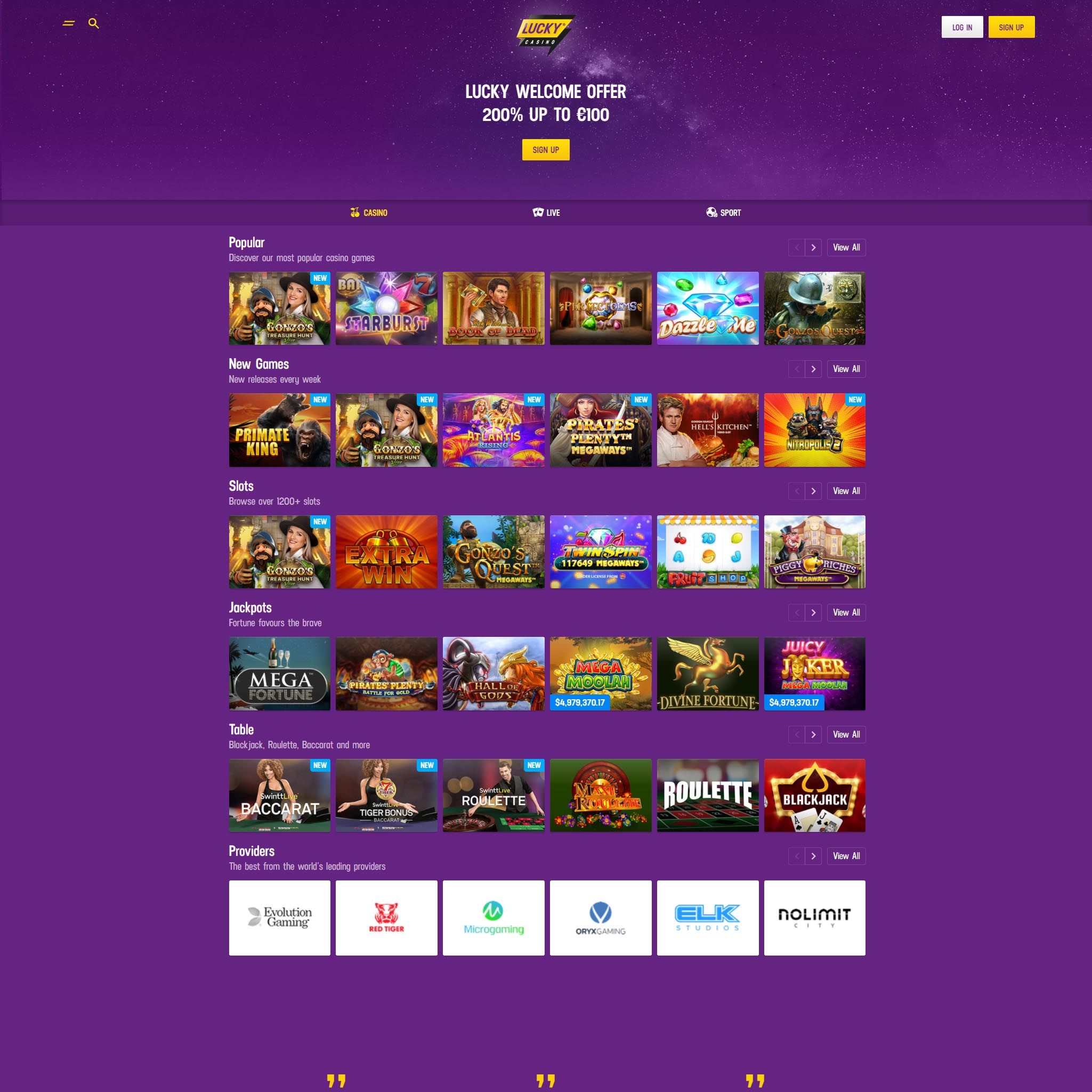Compare Lucky Casino and choose the best online casino Lucky Casino review by Best Netent Casino