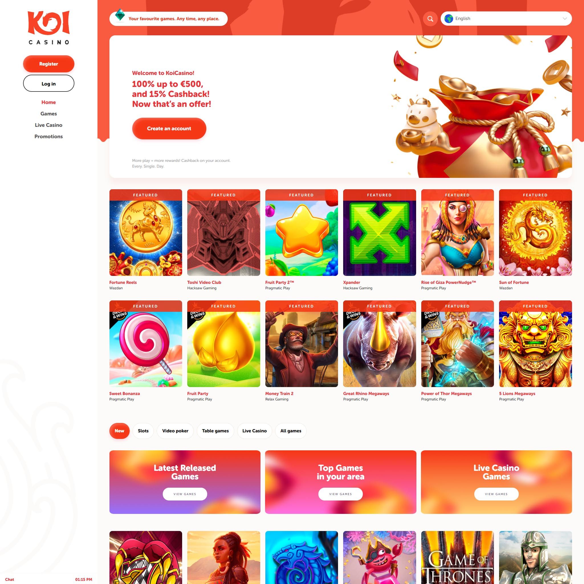 Koi Casino review by Best Netent Casino