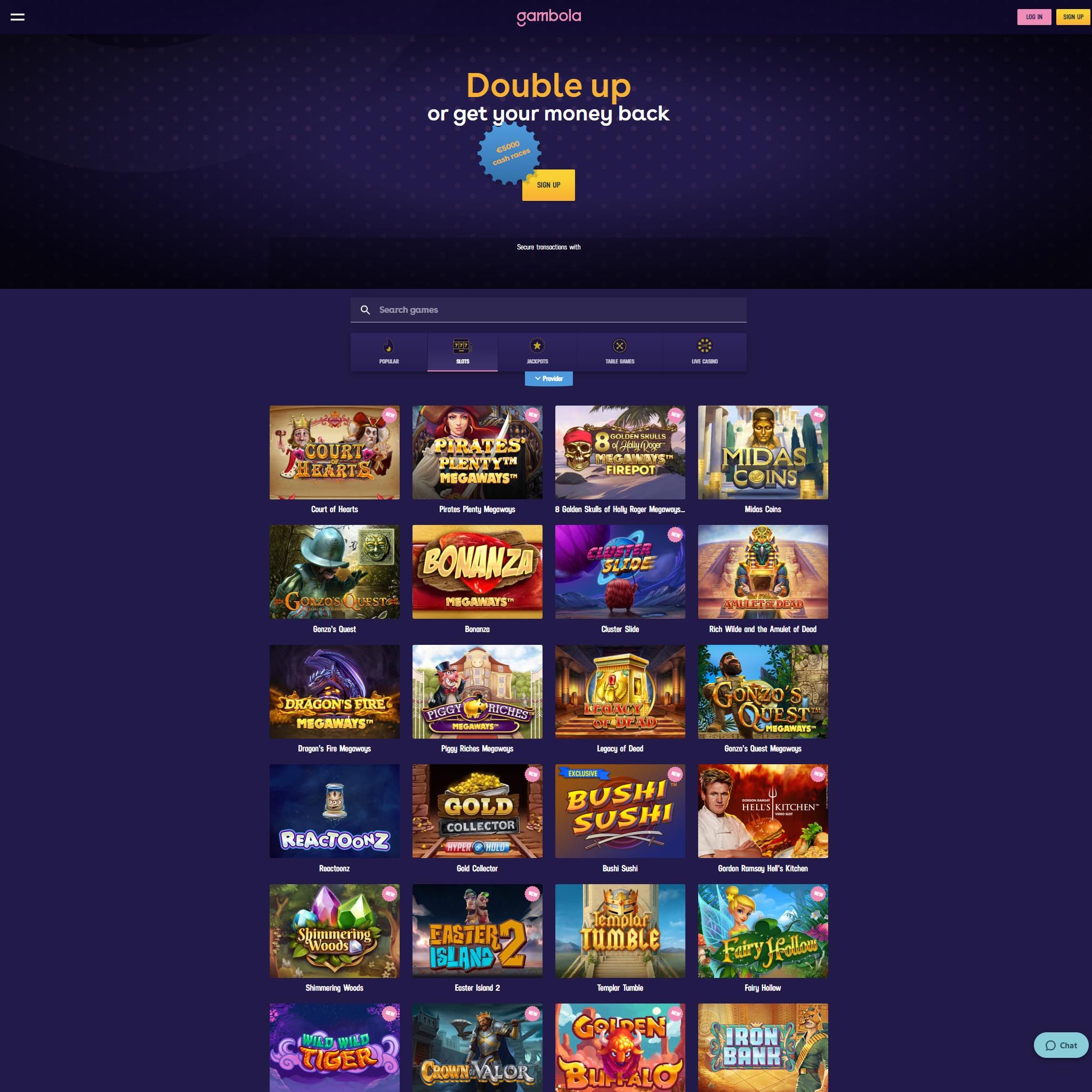 Gambola full games catalogue