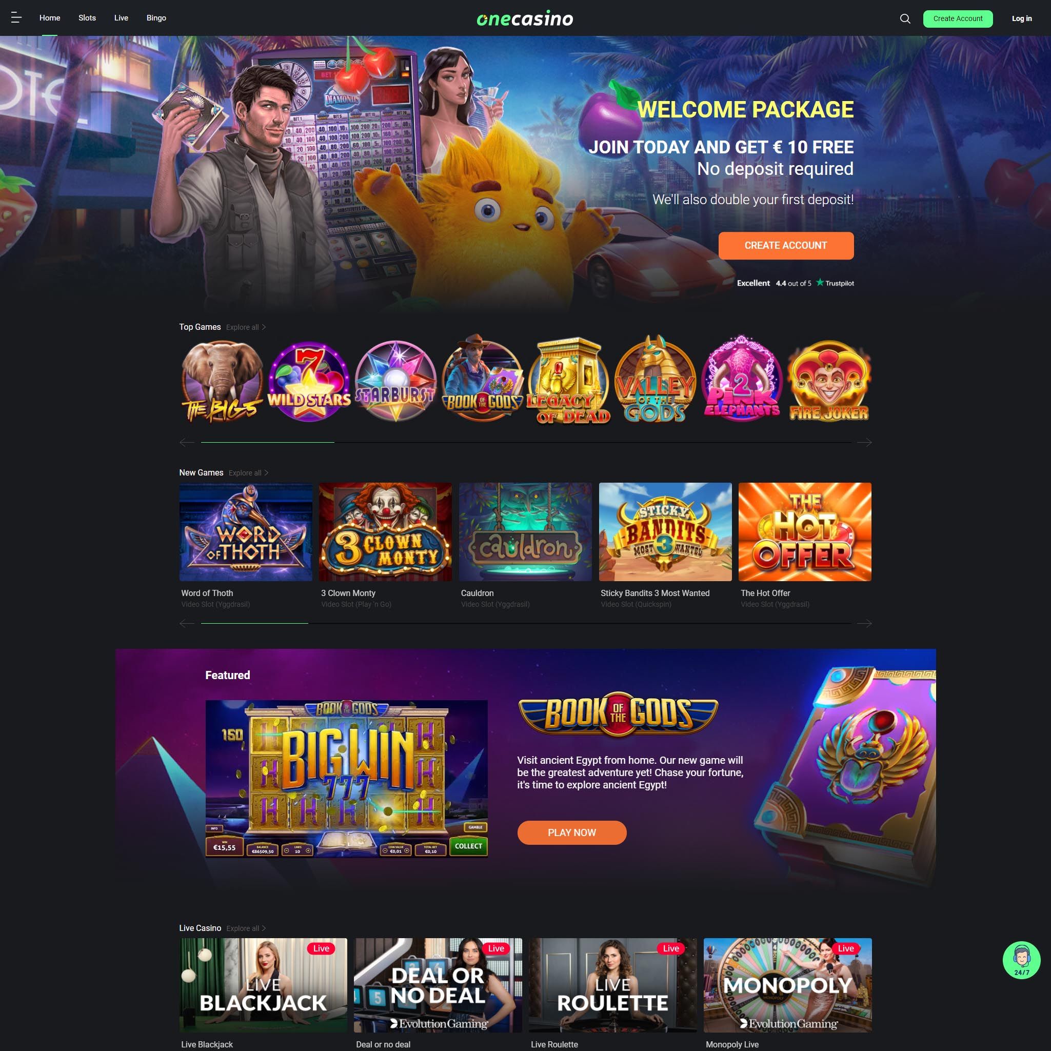 One Casino review by Best Netent Casino