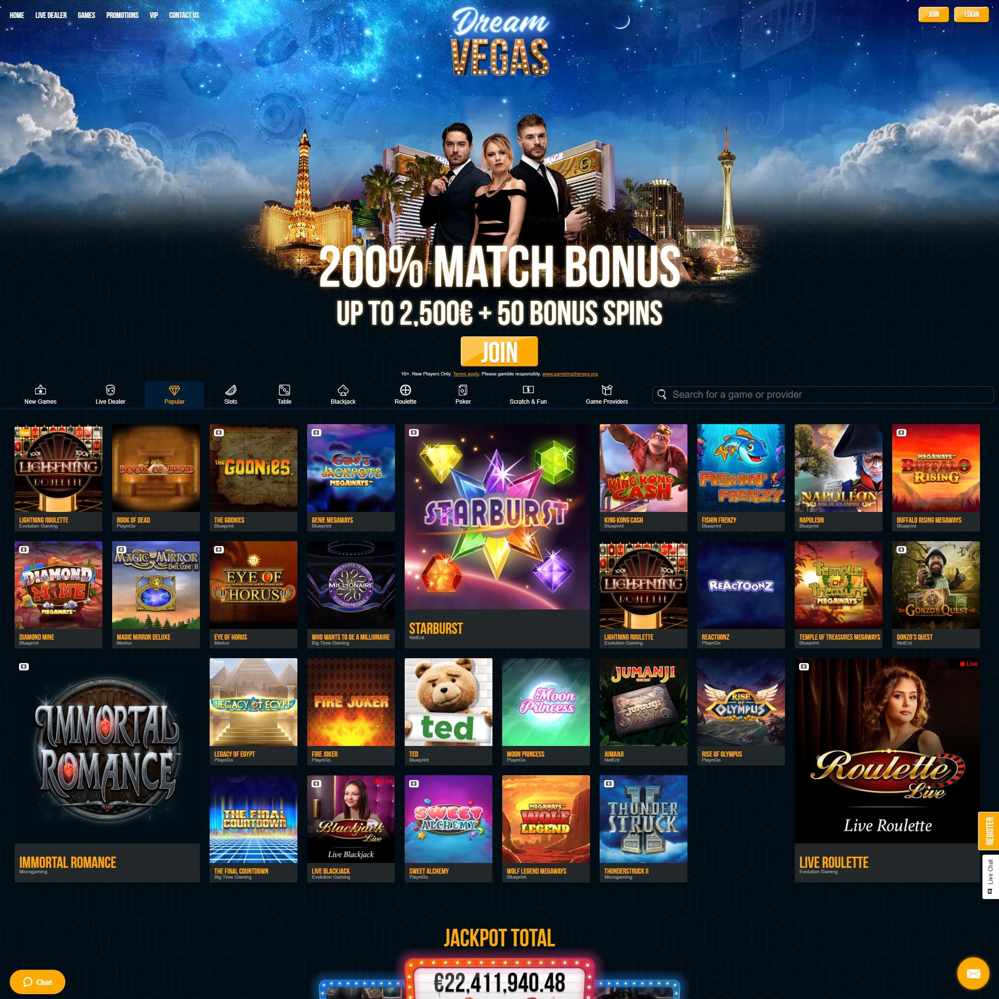 Dream Vegas review by Best Netent Casino