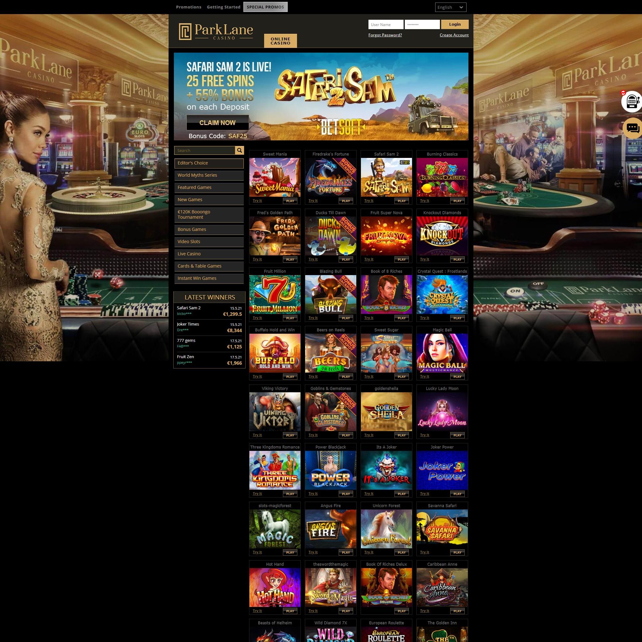 ParkLane review by Best Netent Casino