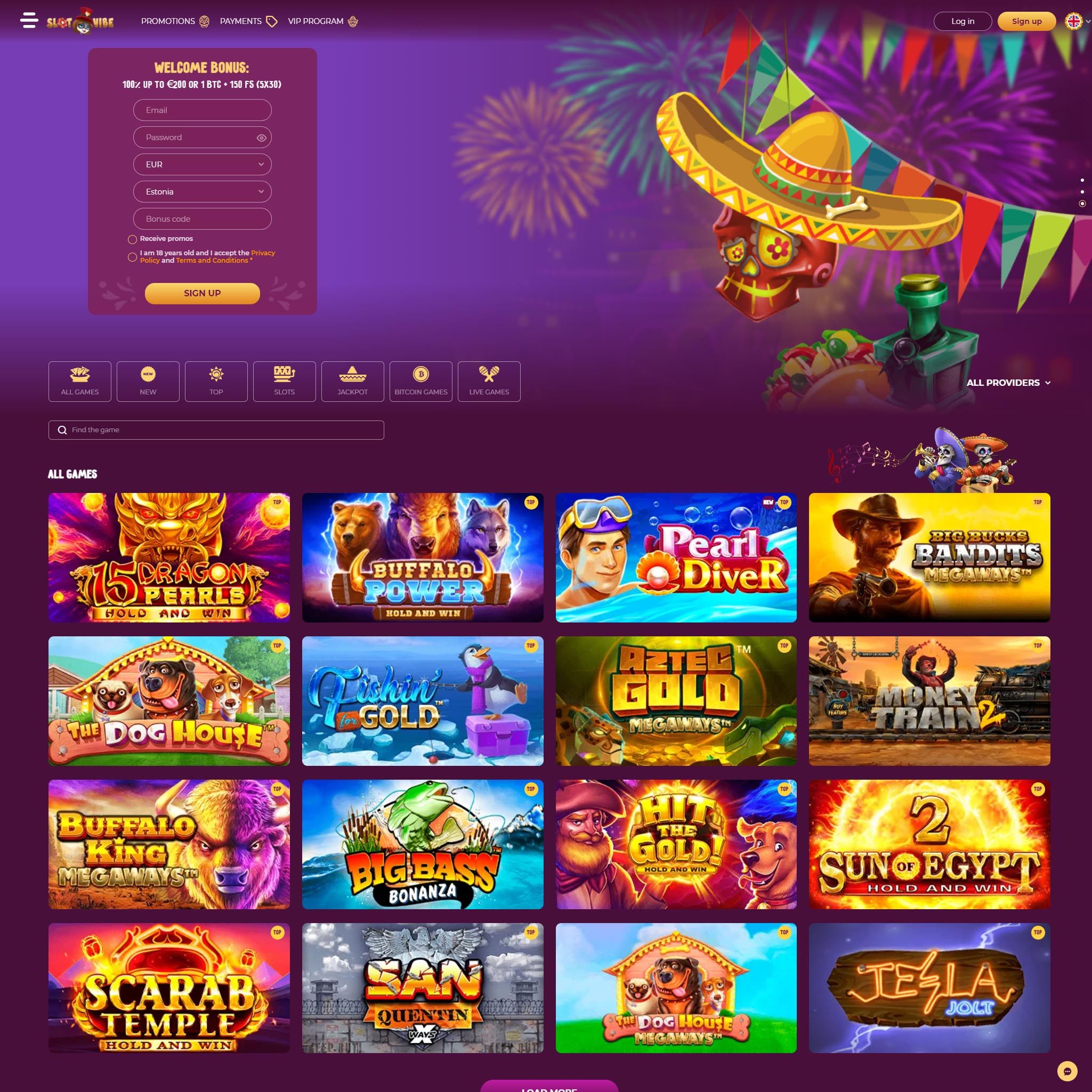 SlotVibe Casino review by Best Netent Casino