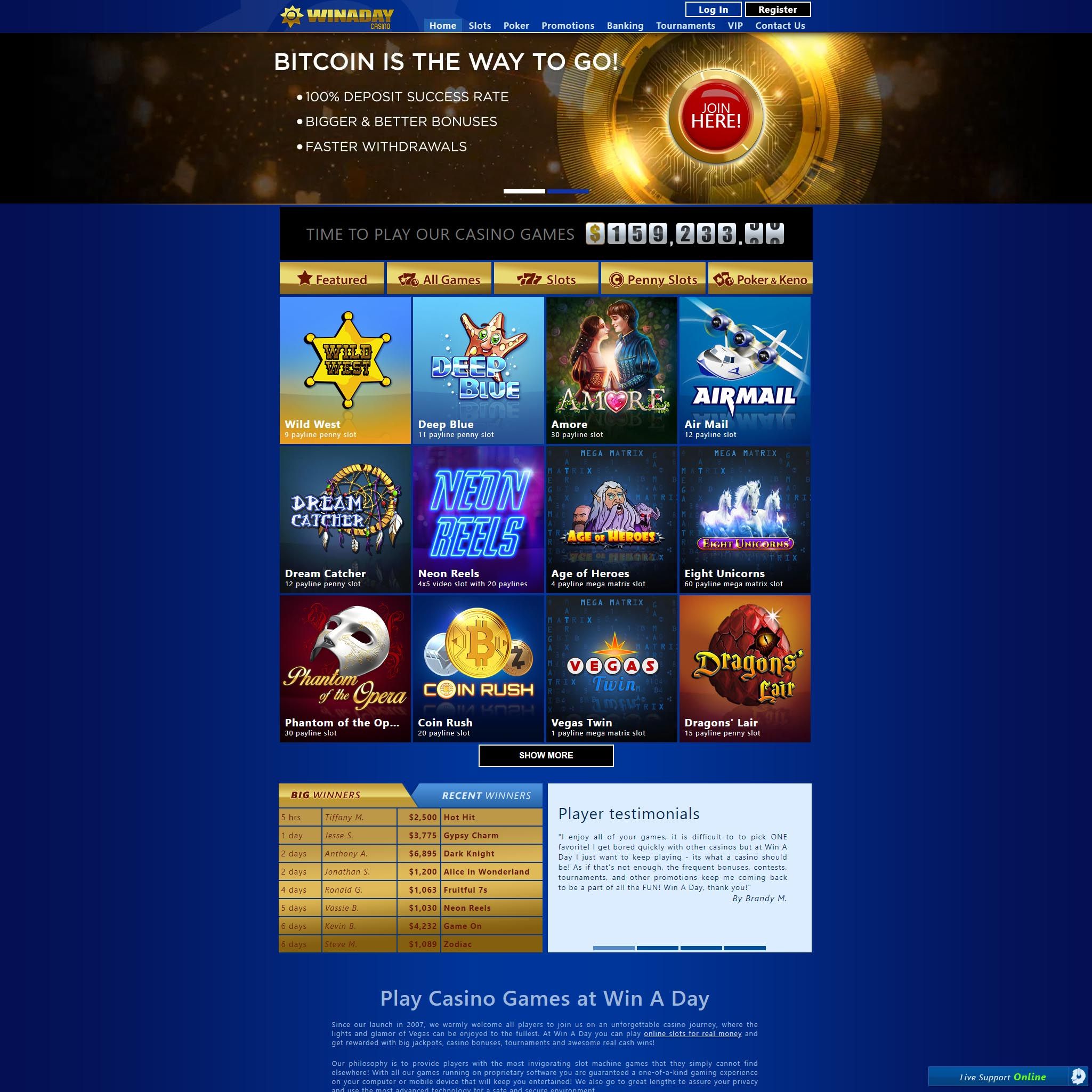 Winaday Casino review by Best Netent Casino