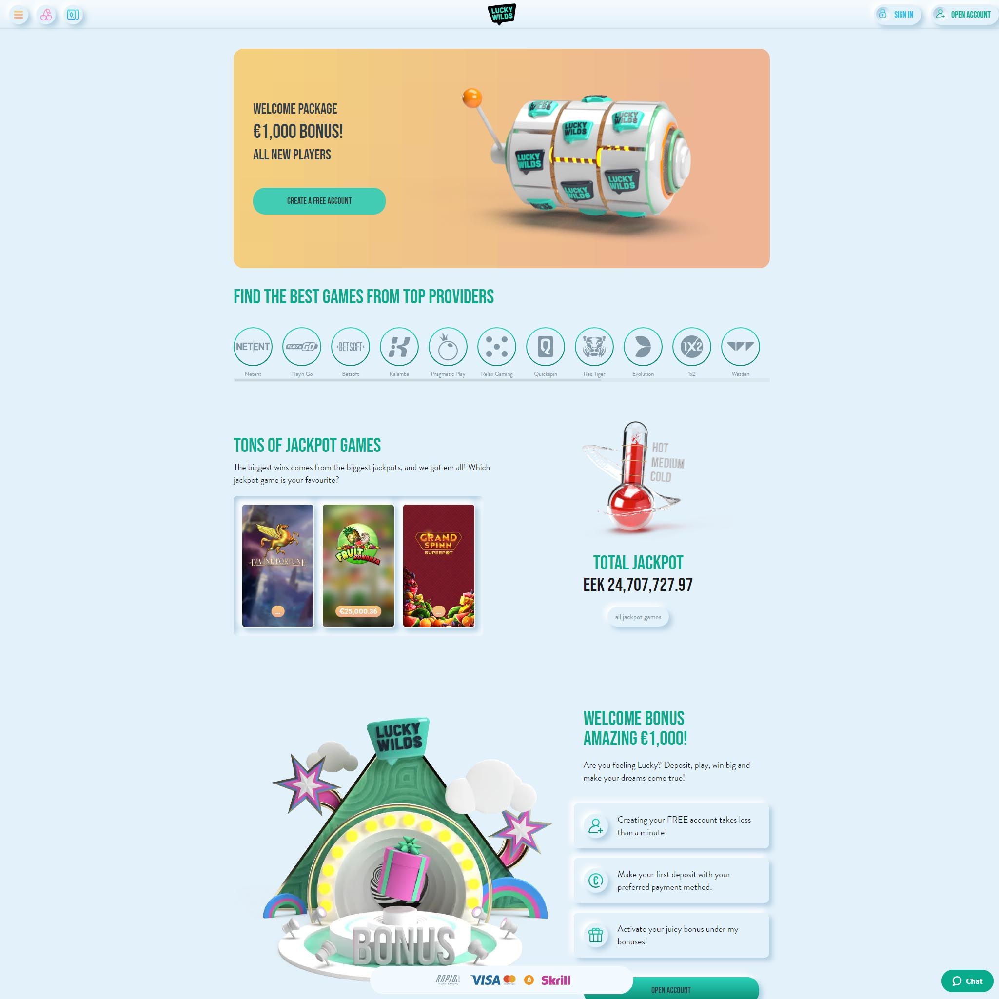 Lucky Wilds Casino review by Best Netent Casino
