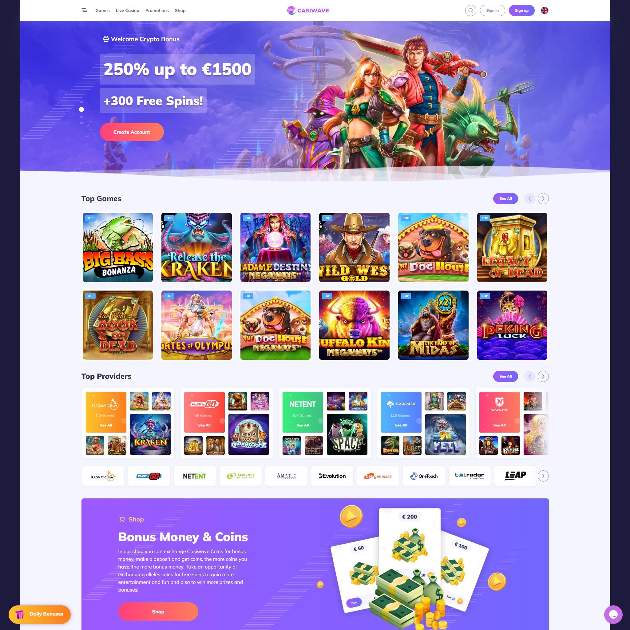 Casiwave review by Best Netent Casino