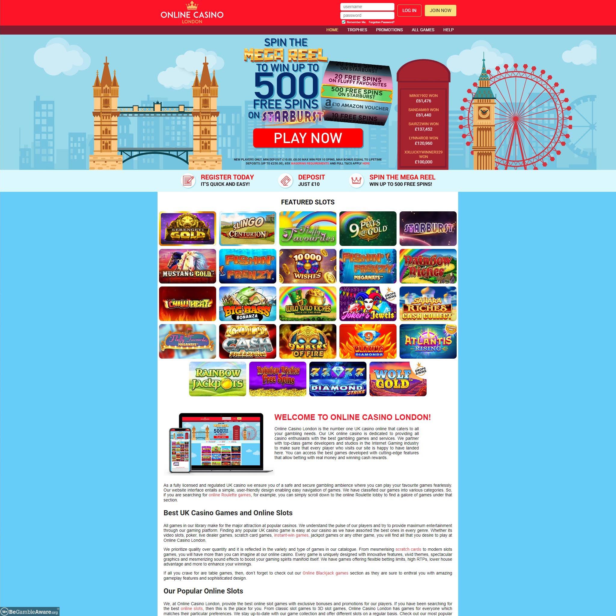 Online Casino London review by Best Netent Casino