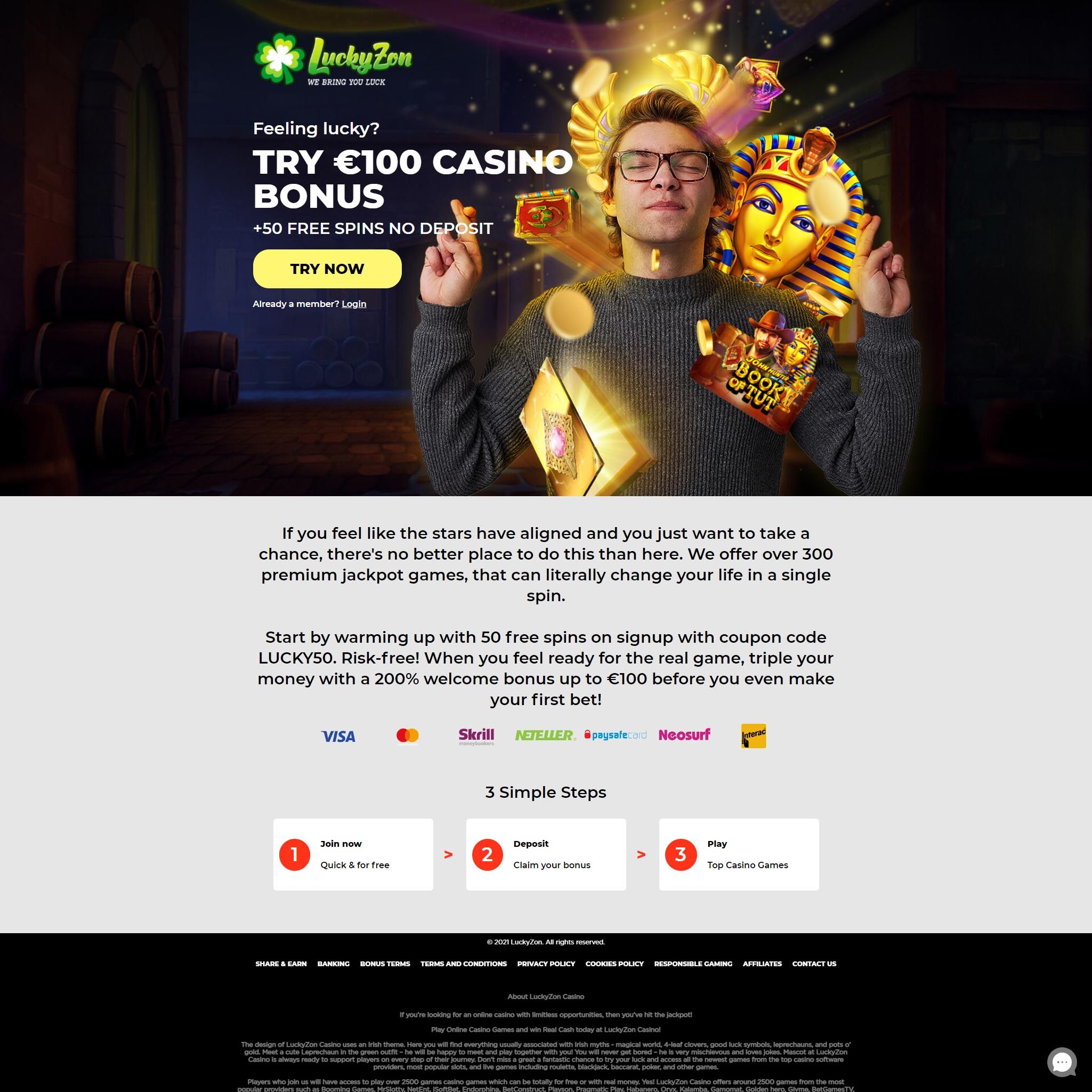 LuckyZon Casino review by Best Netent Casino