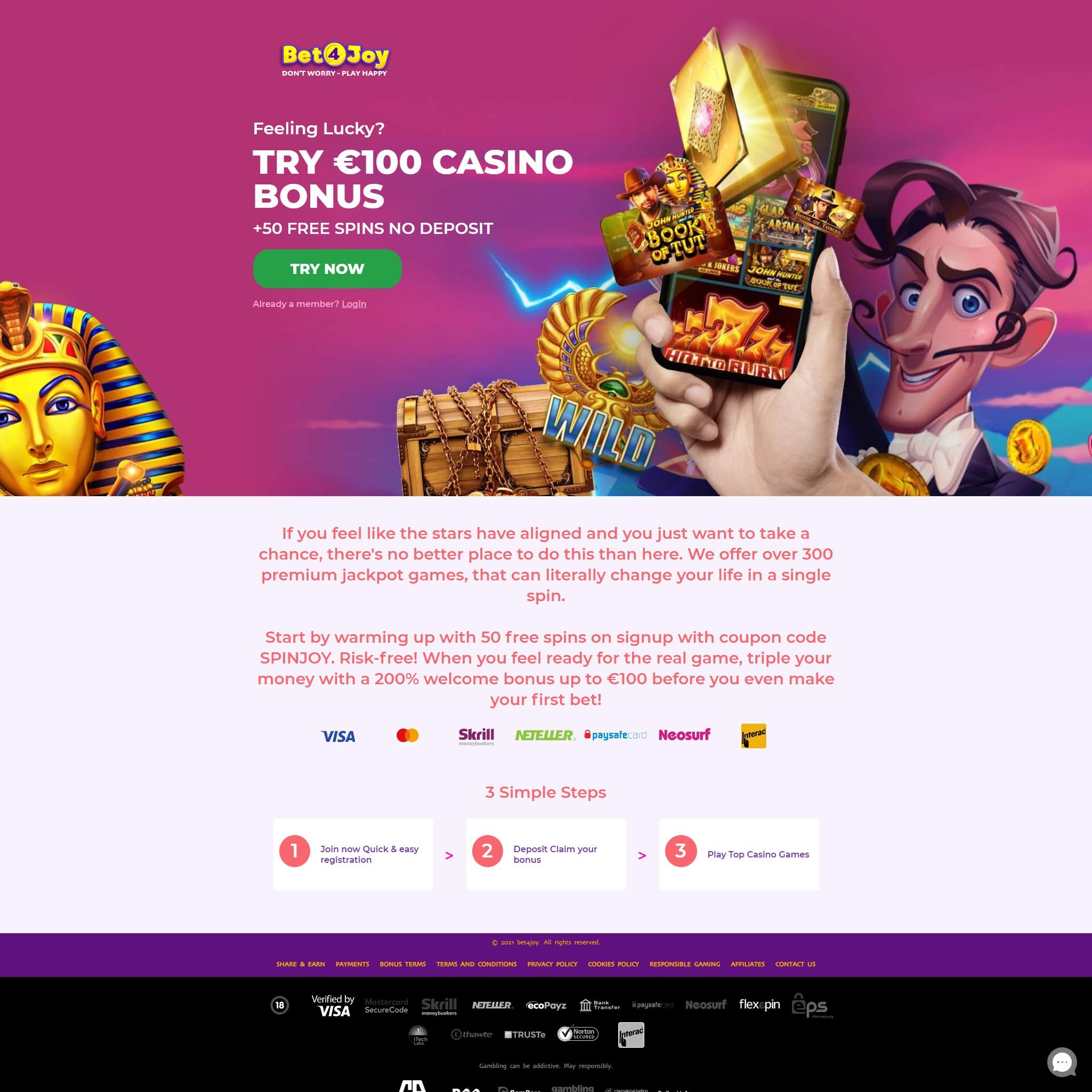 Bet4Joy Casino review by Best Netent Casino