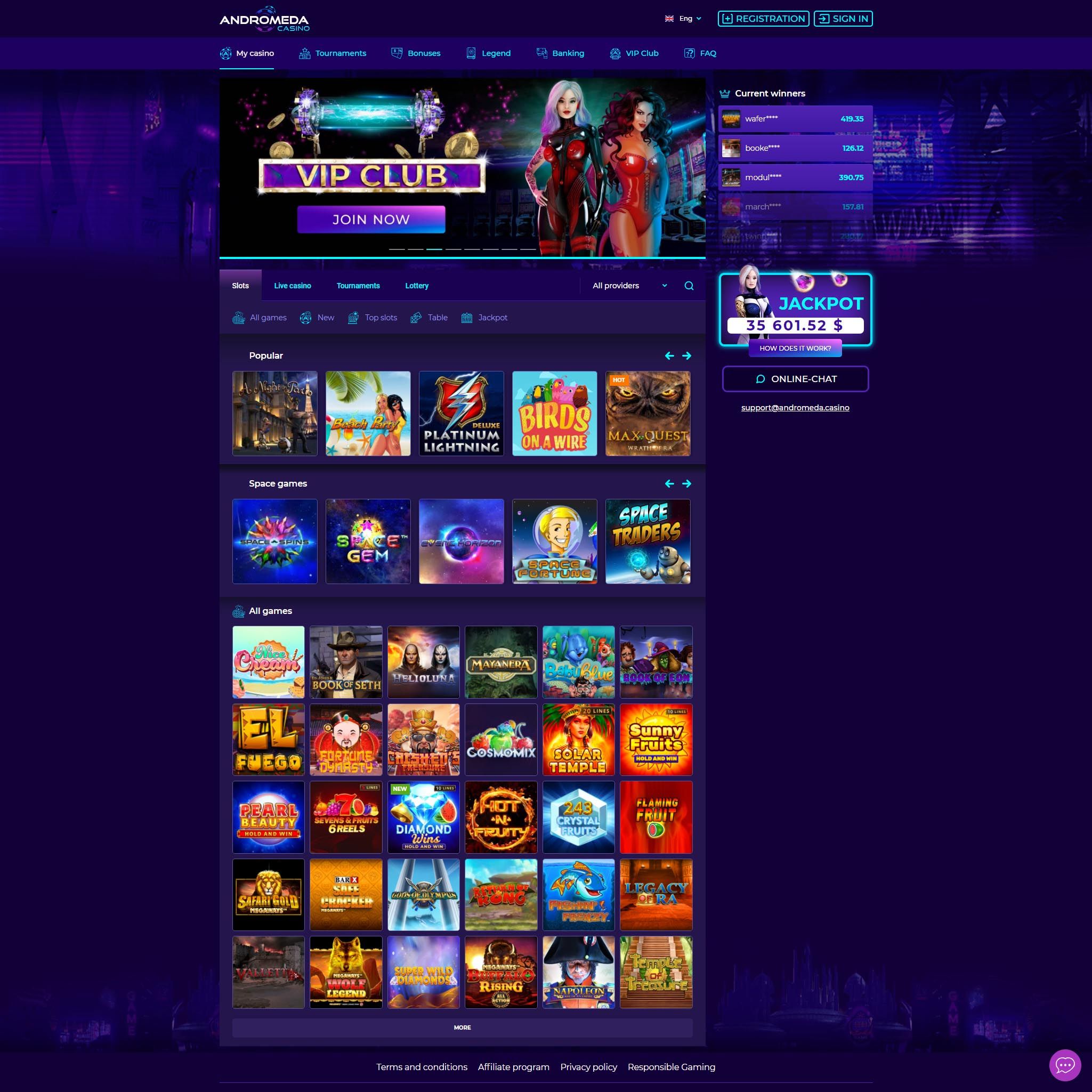 Andromeda Casino review by Best Netent Casino