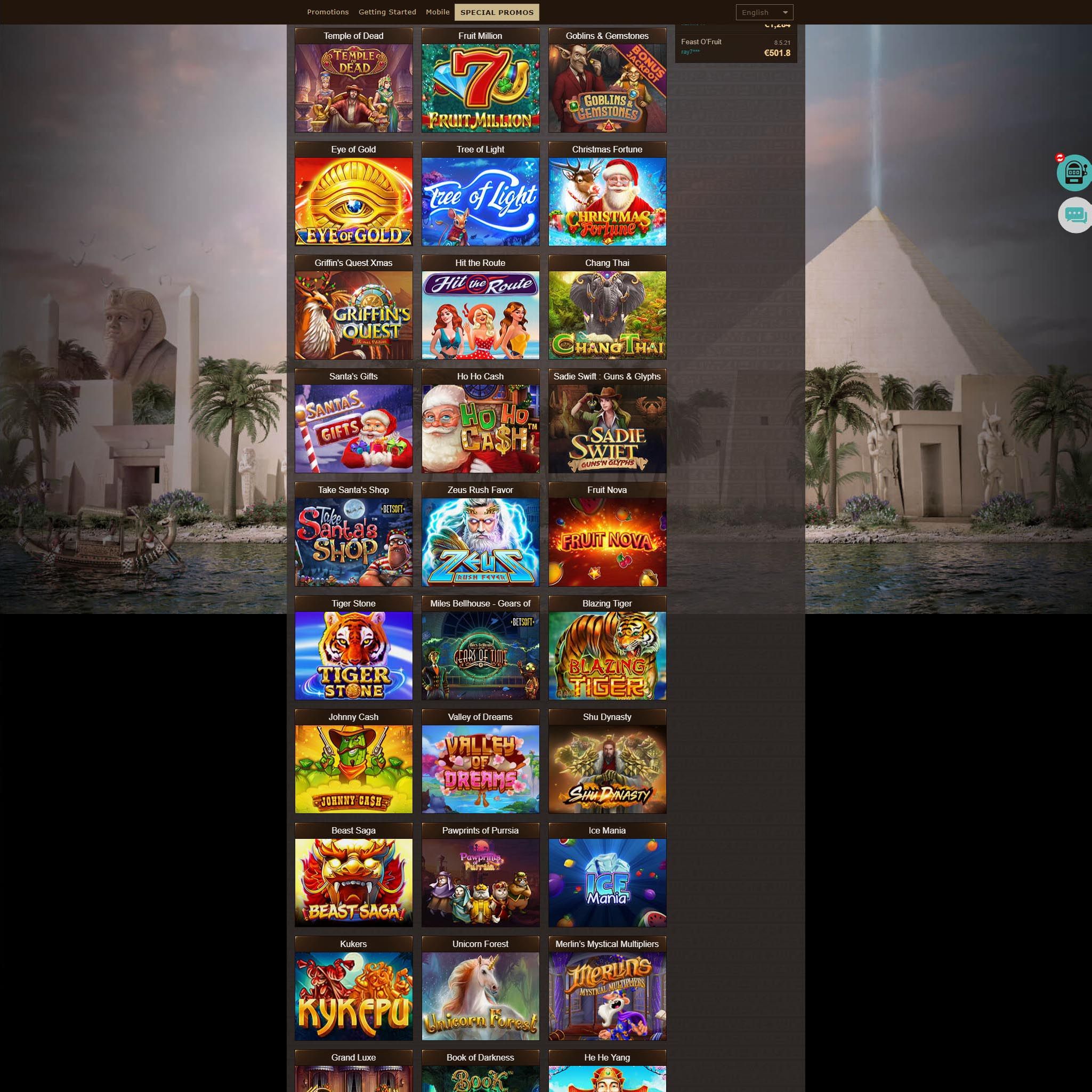Osiris full games catalogue