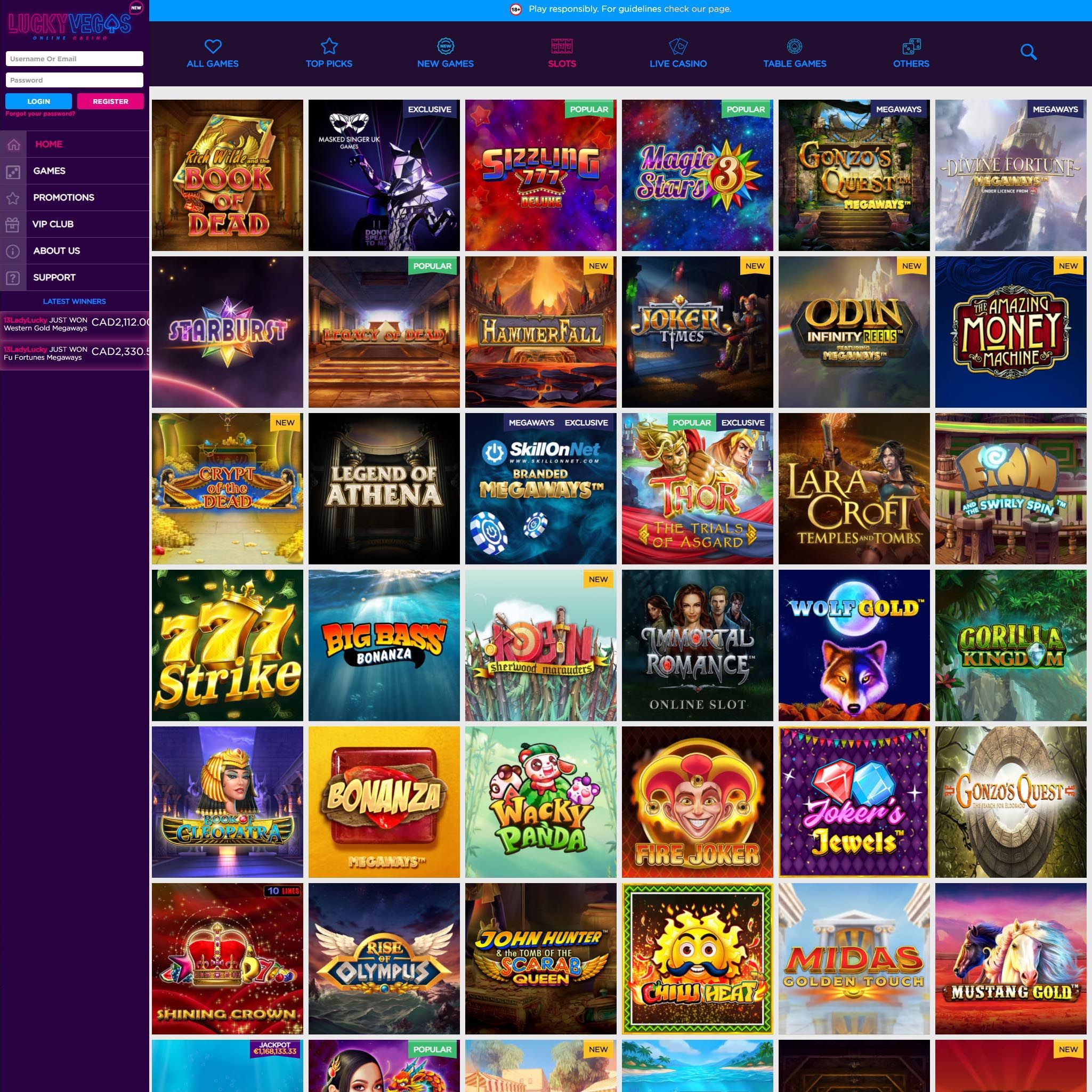 Lucky Vegas Casino review by Best Netent Casino