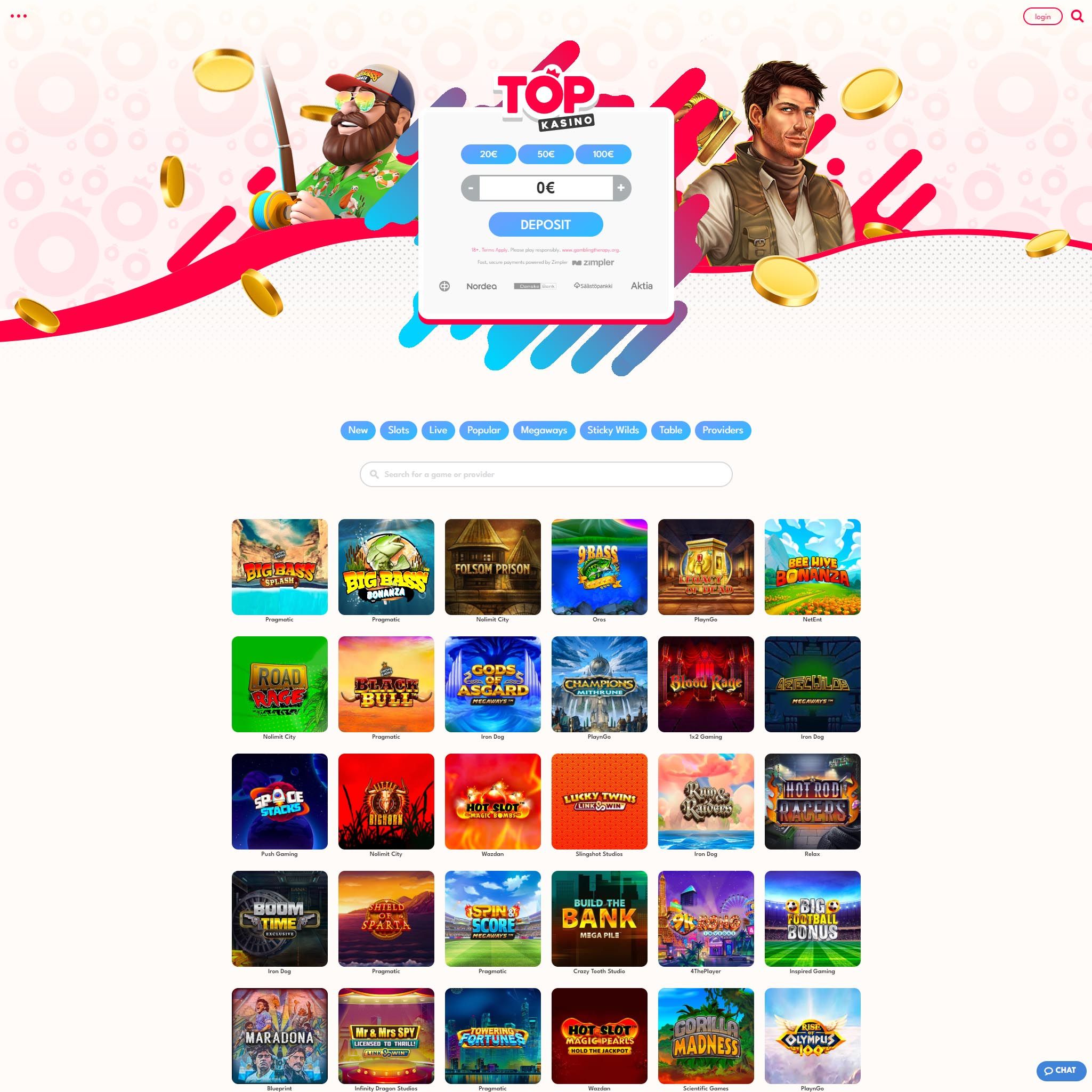 Topkasino full games catalogue