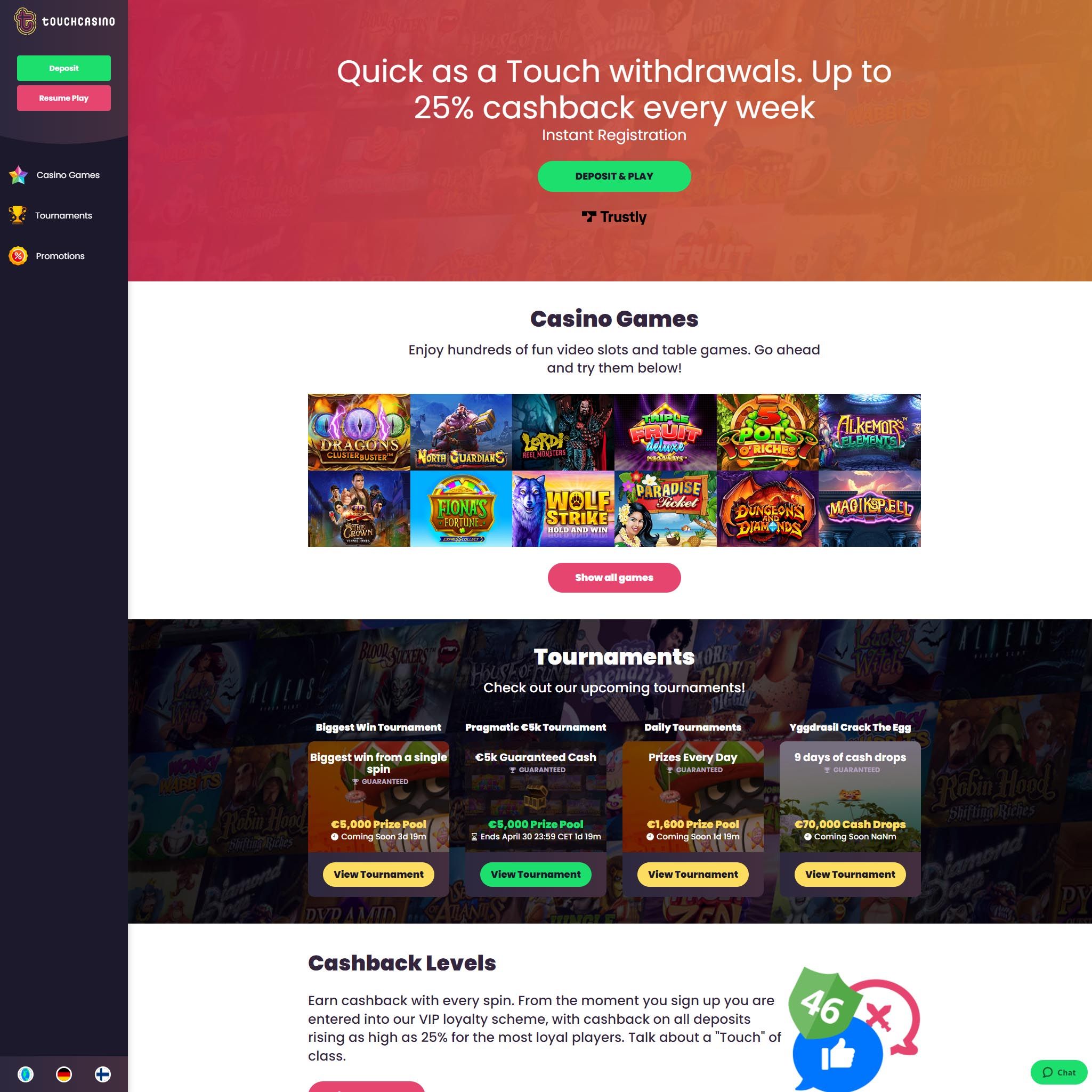 Touch Casino review by Best Netent Casino