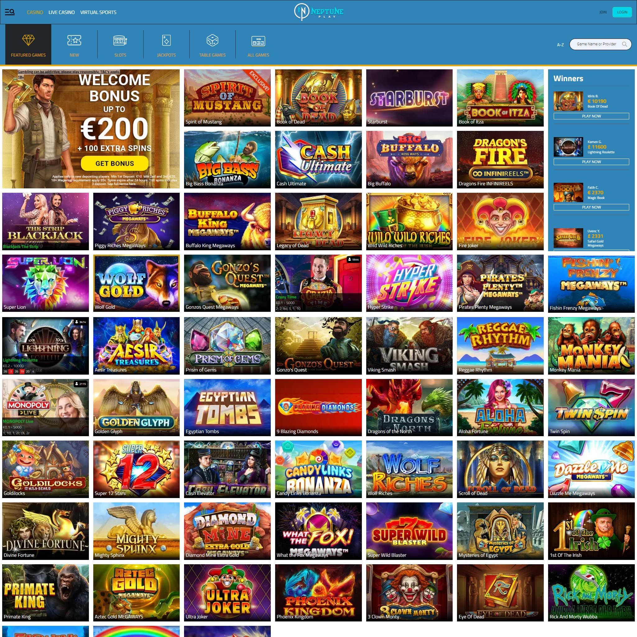 Neptune Play review by Best Netent Casino