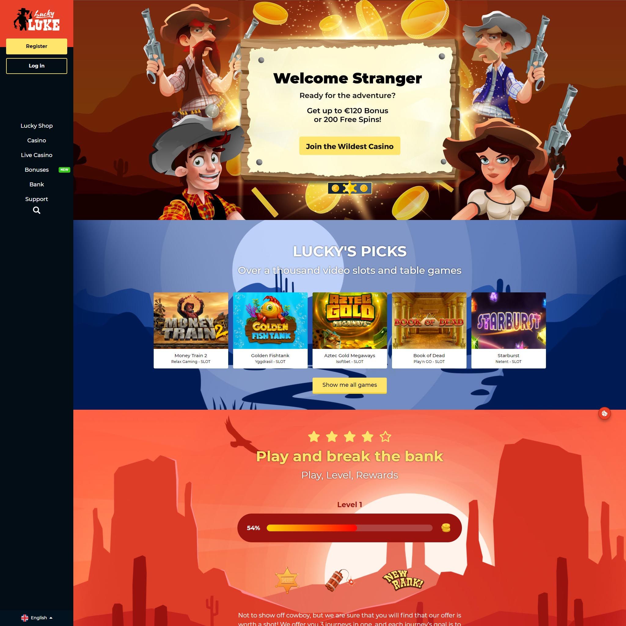 Lucky Luke Casino review by Best Netent Casino