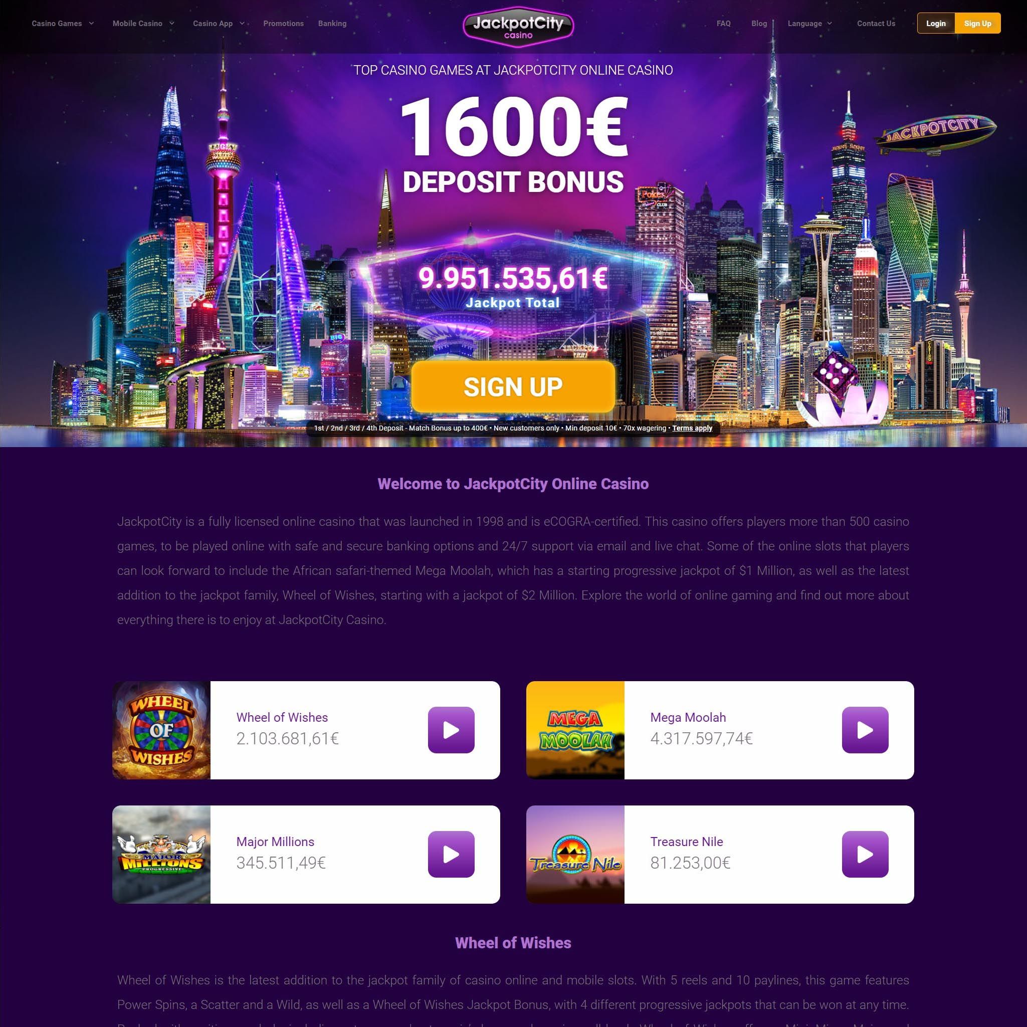 Jackpot City Casino review by Best Netent Casino