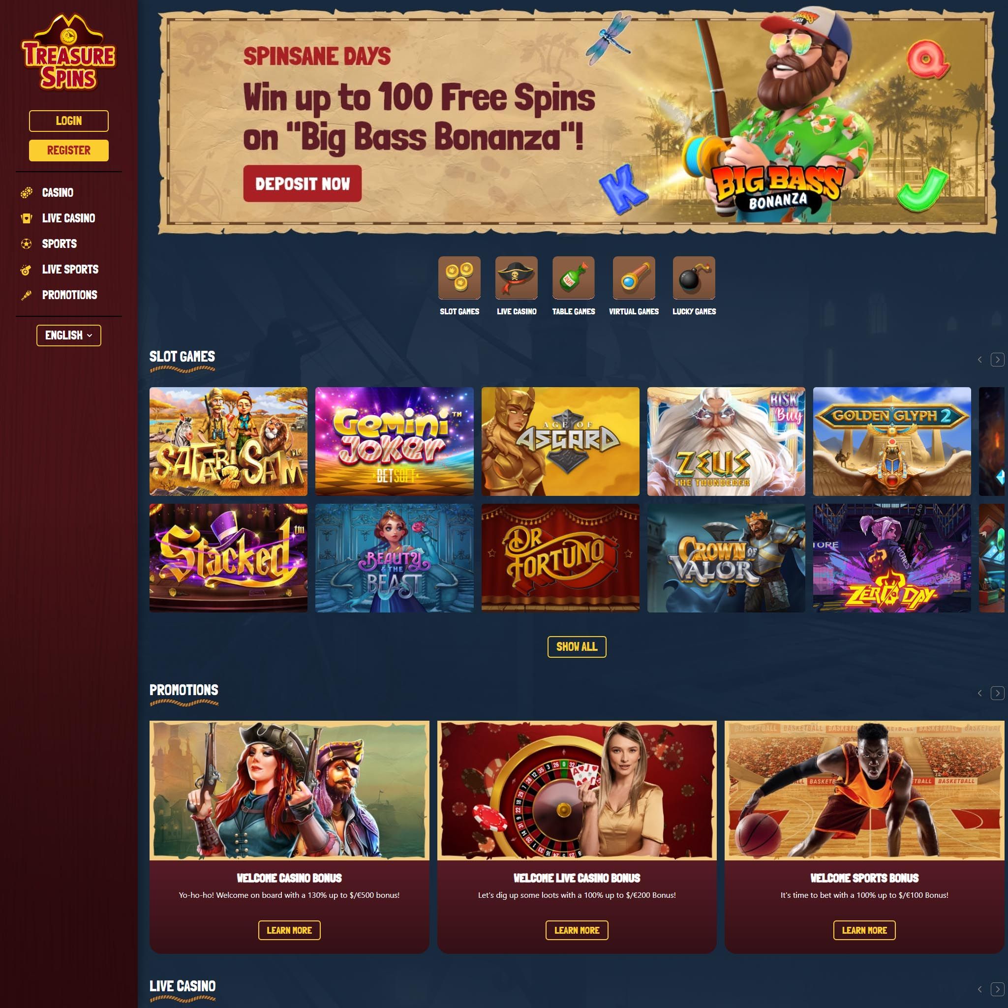 TreasureSpins Casino review by Best Netent Casino