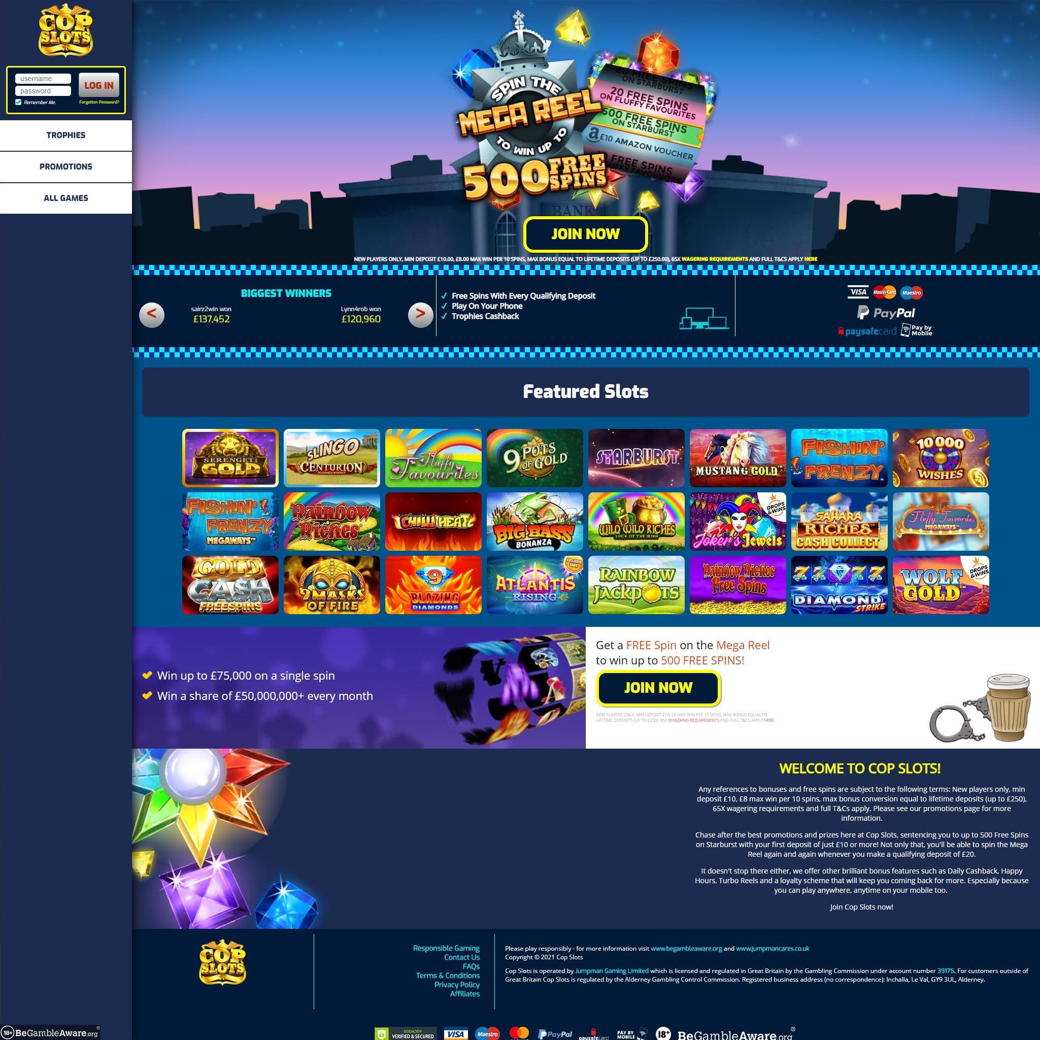 Cop Slots Casino review by Best Netent Casino