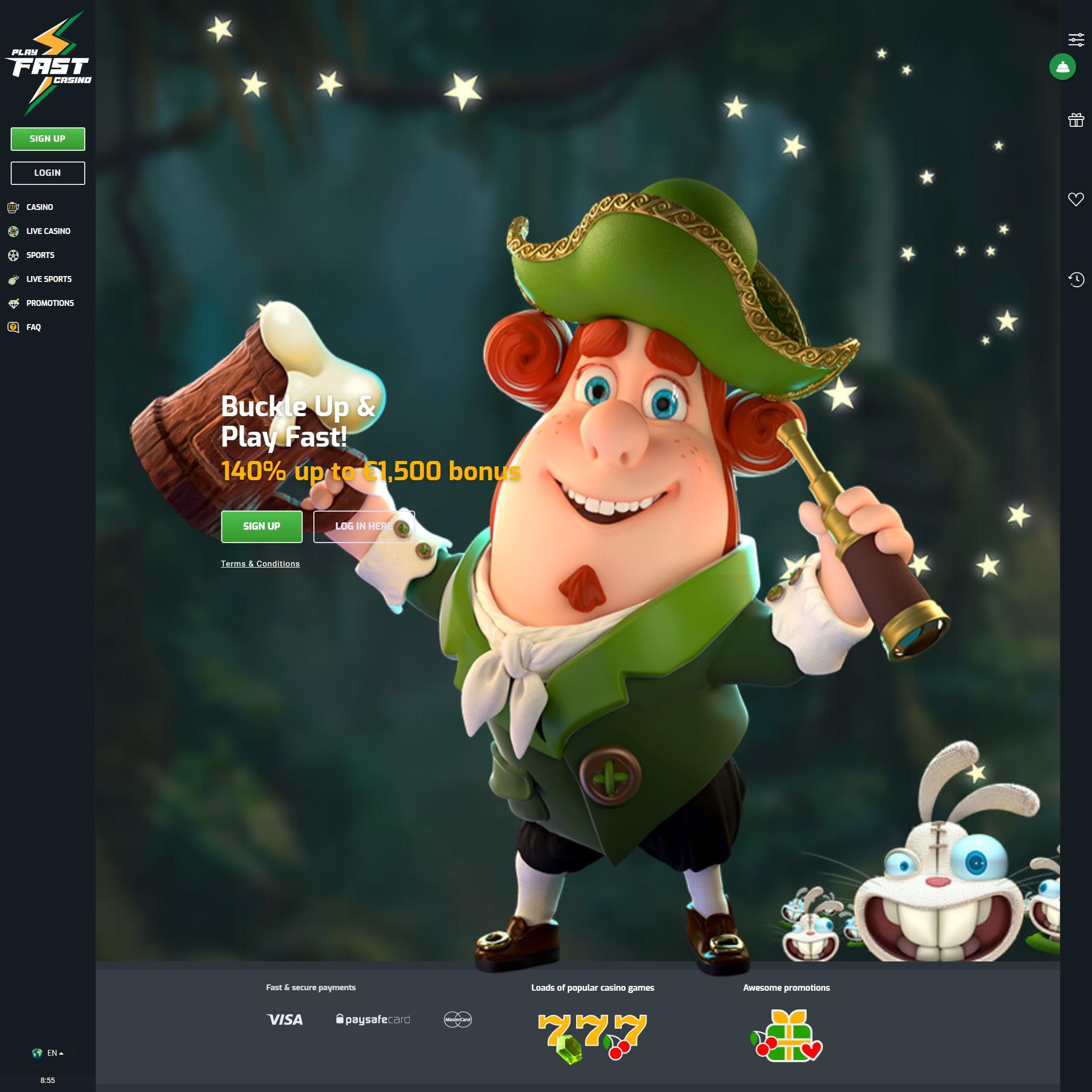 Playfast Casino review by Best Netent Casino