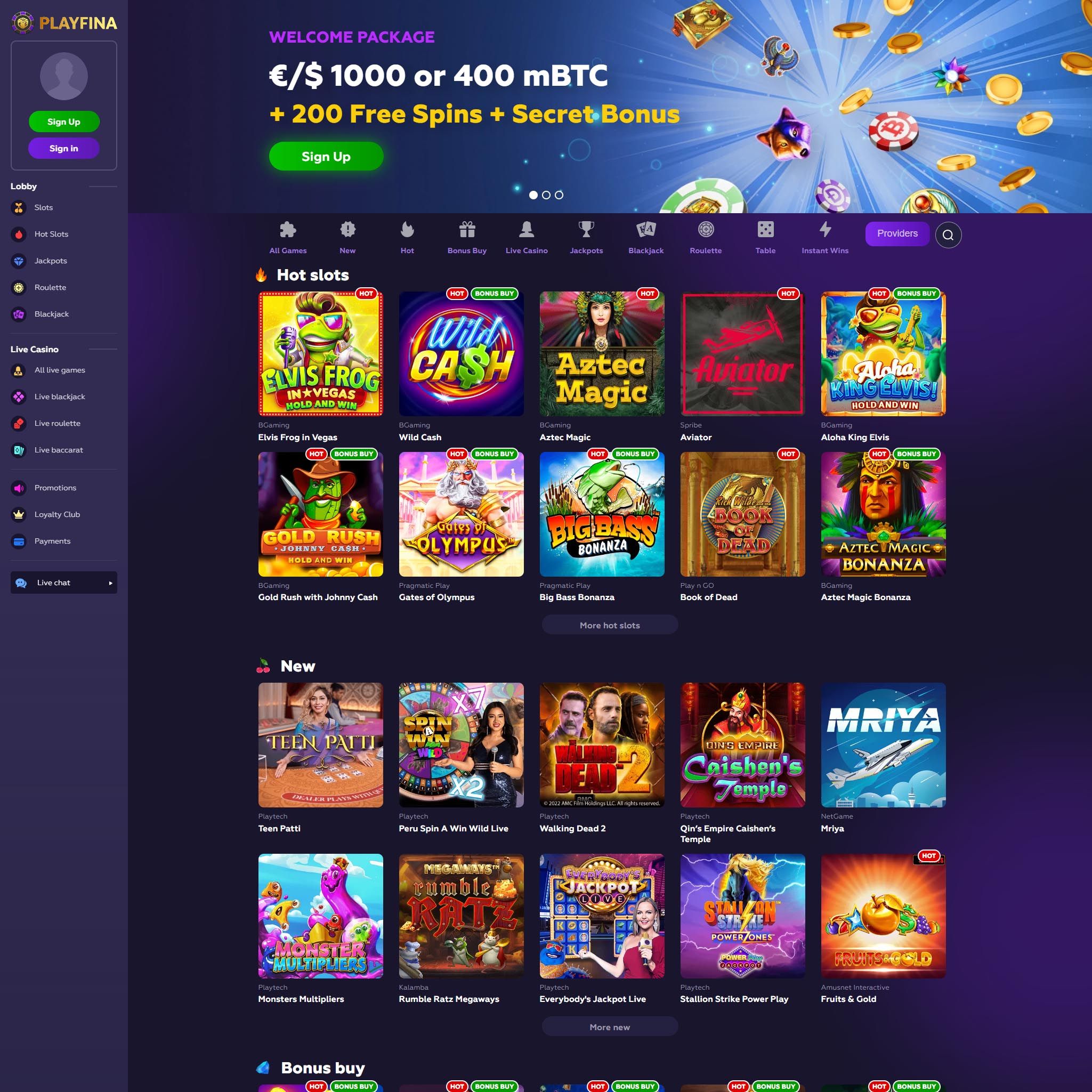 Playfina Casino review by Best Netent Casino