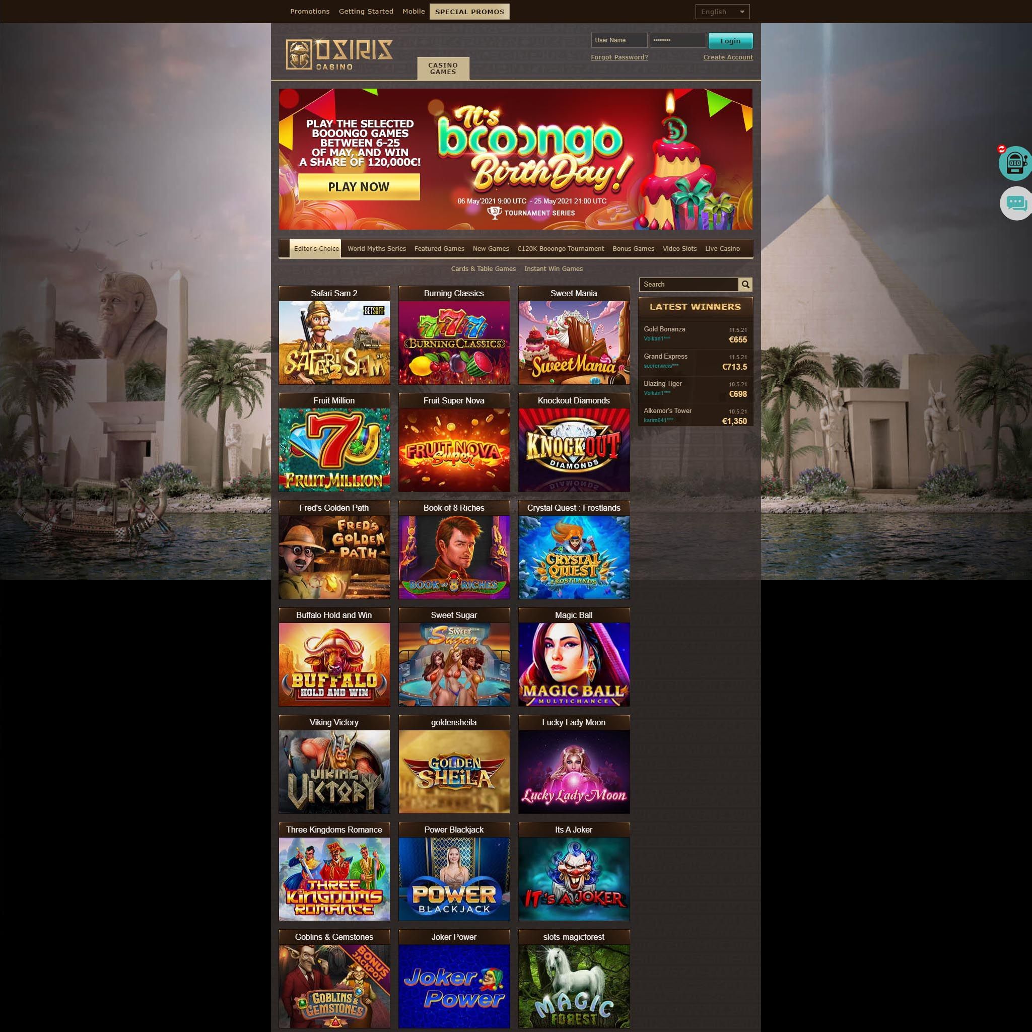 Osiris review by Best Netent Casino