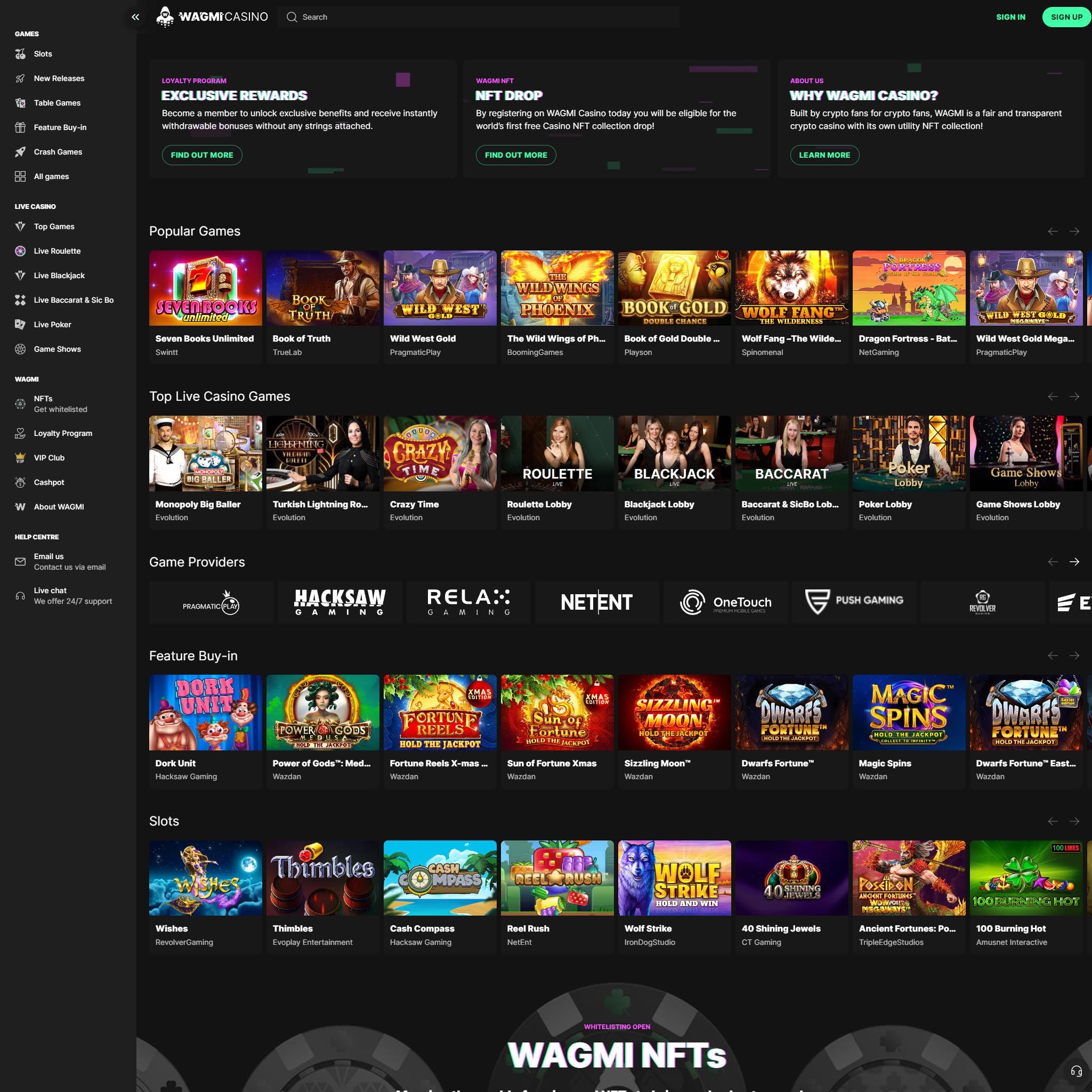 Wagmi Casino review by Best Netent Casino