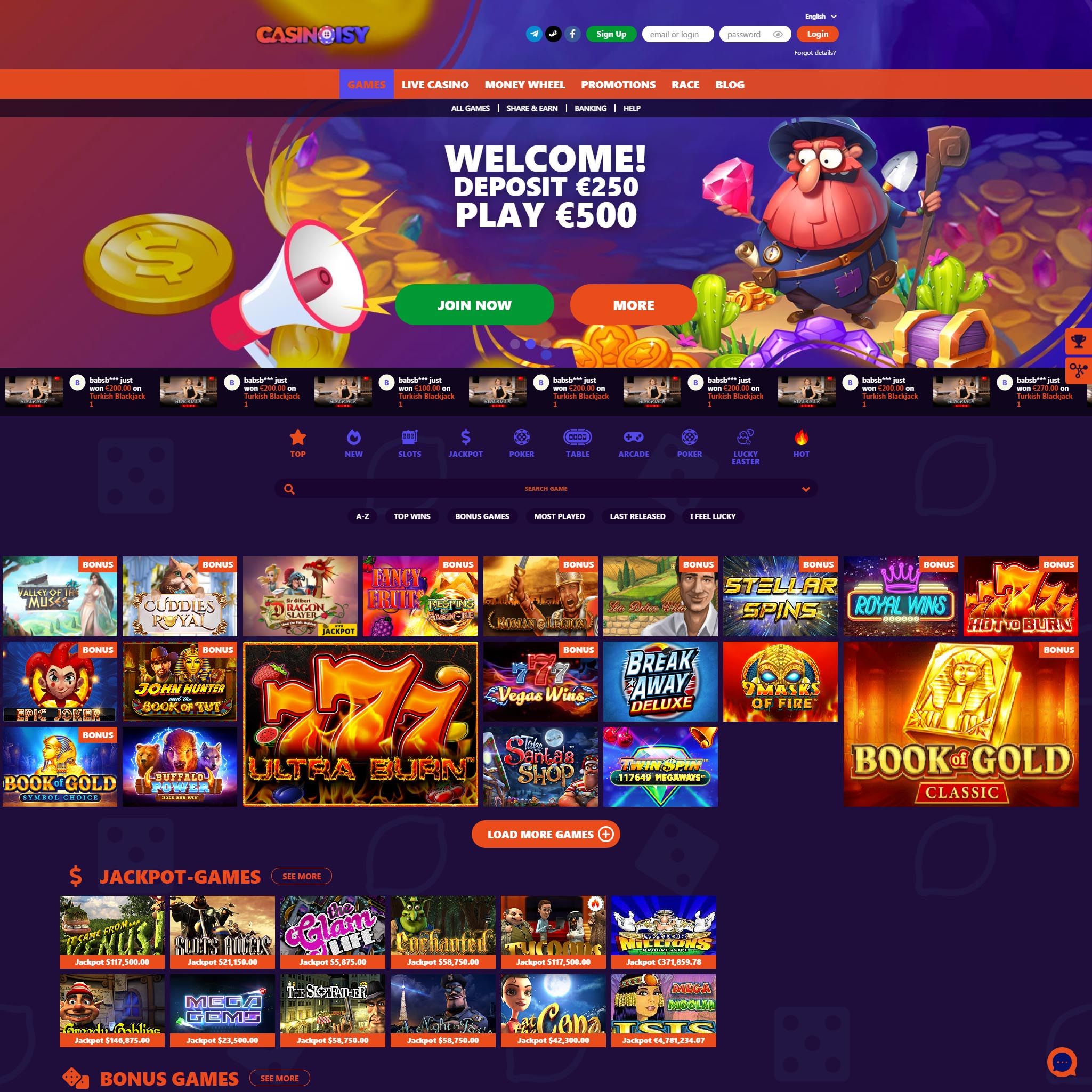 Casinoisy review by Best Netent Casino