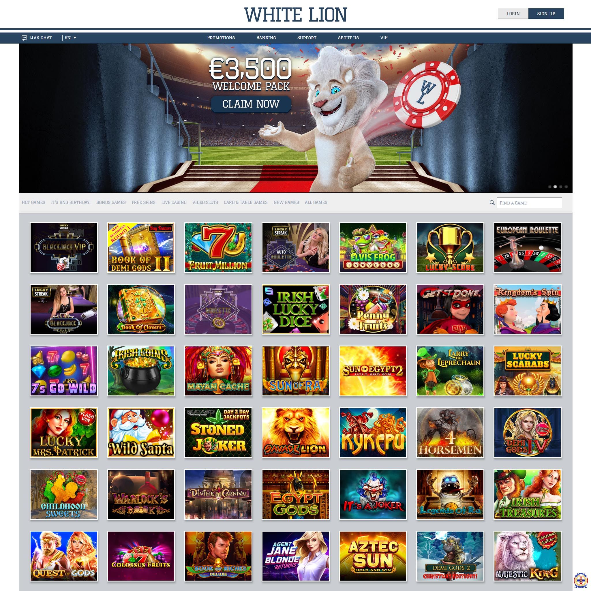 WhiteLion Bets Casino review by Best Netent Casino