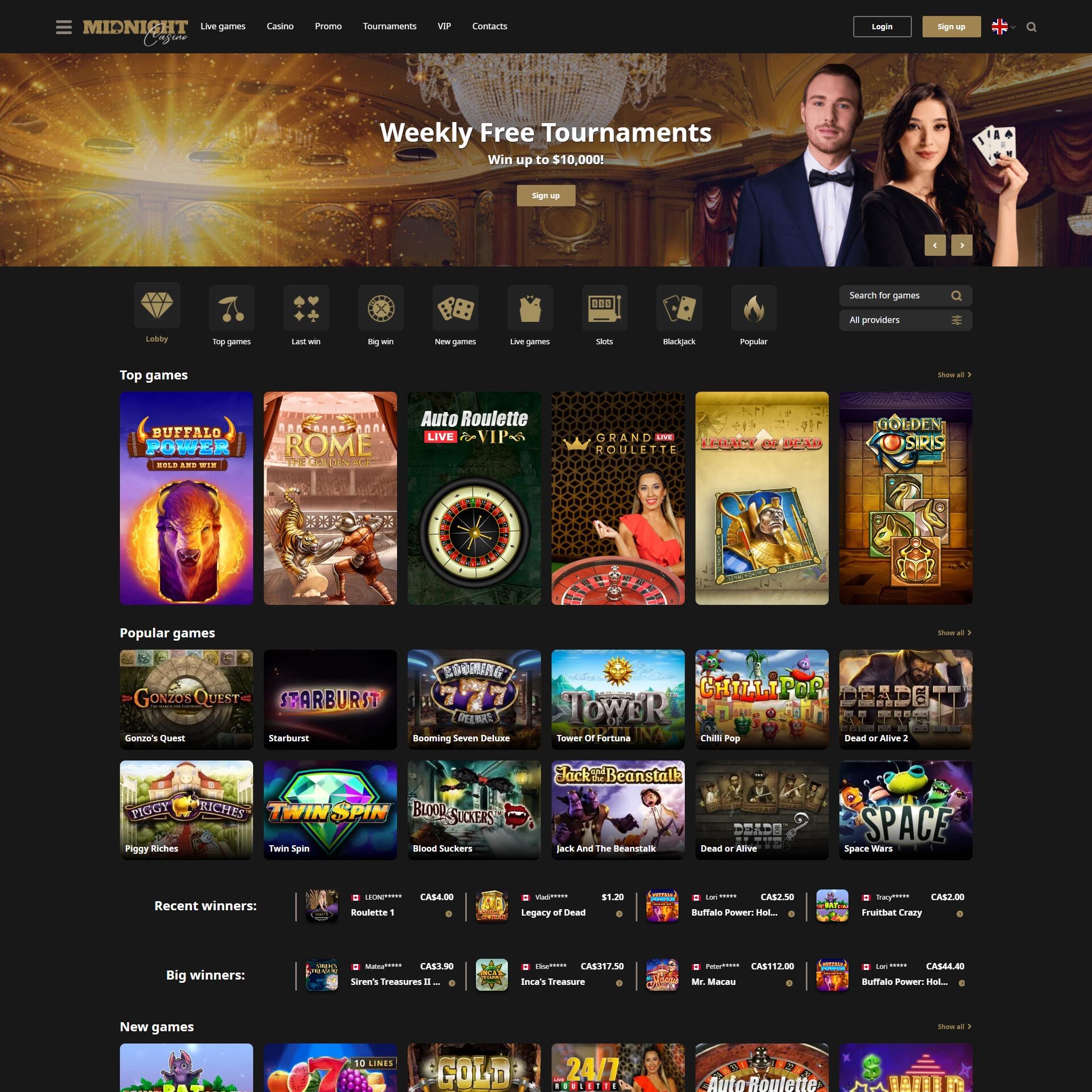 Midnight Casino review by Best Netent Casino