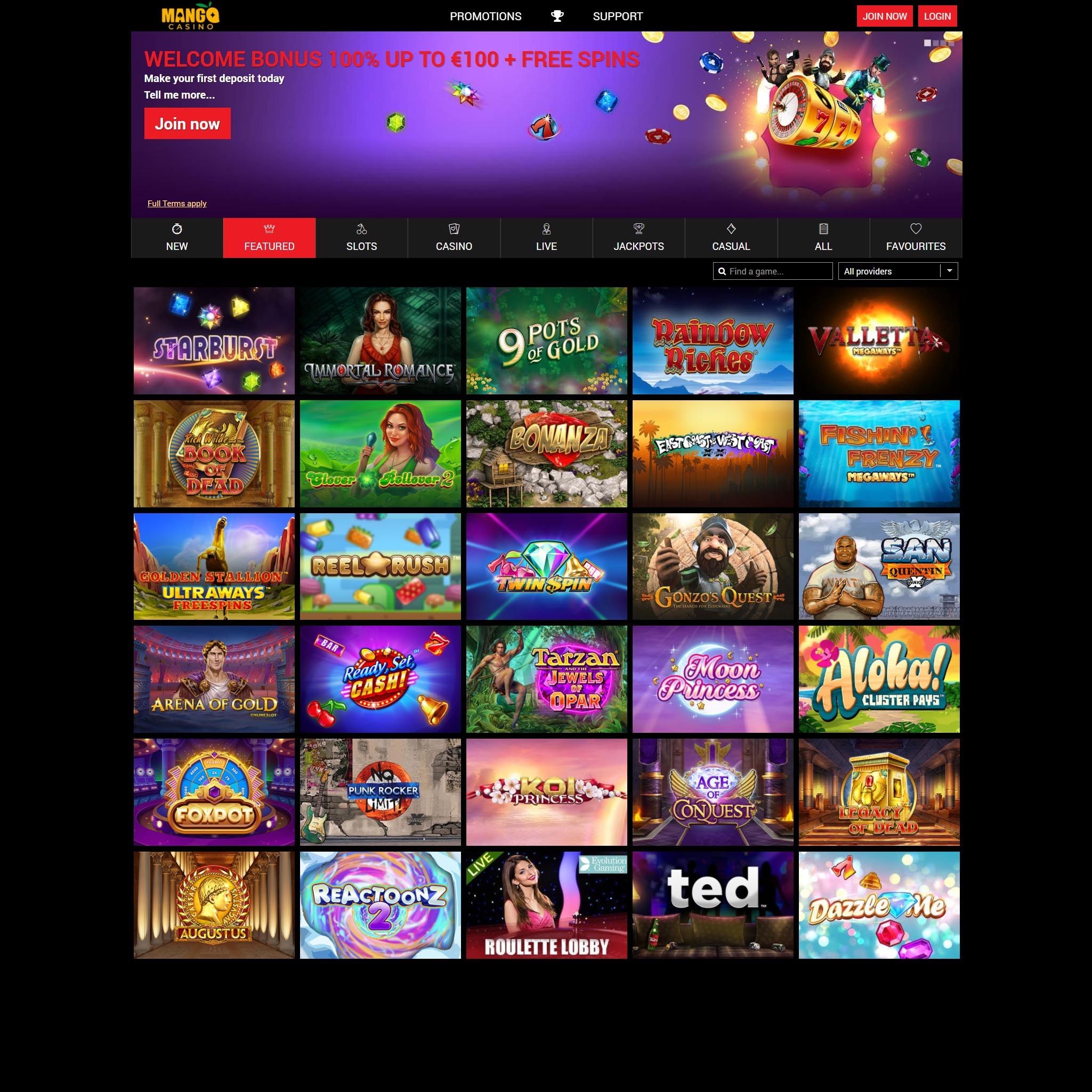 Mango Casino review by Best Netent Casino