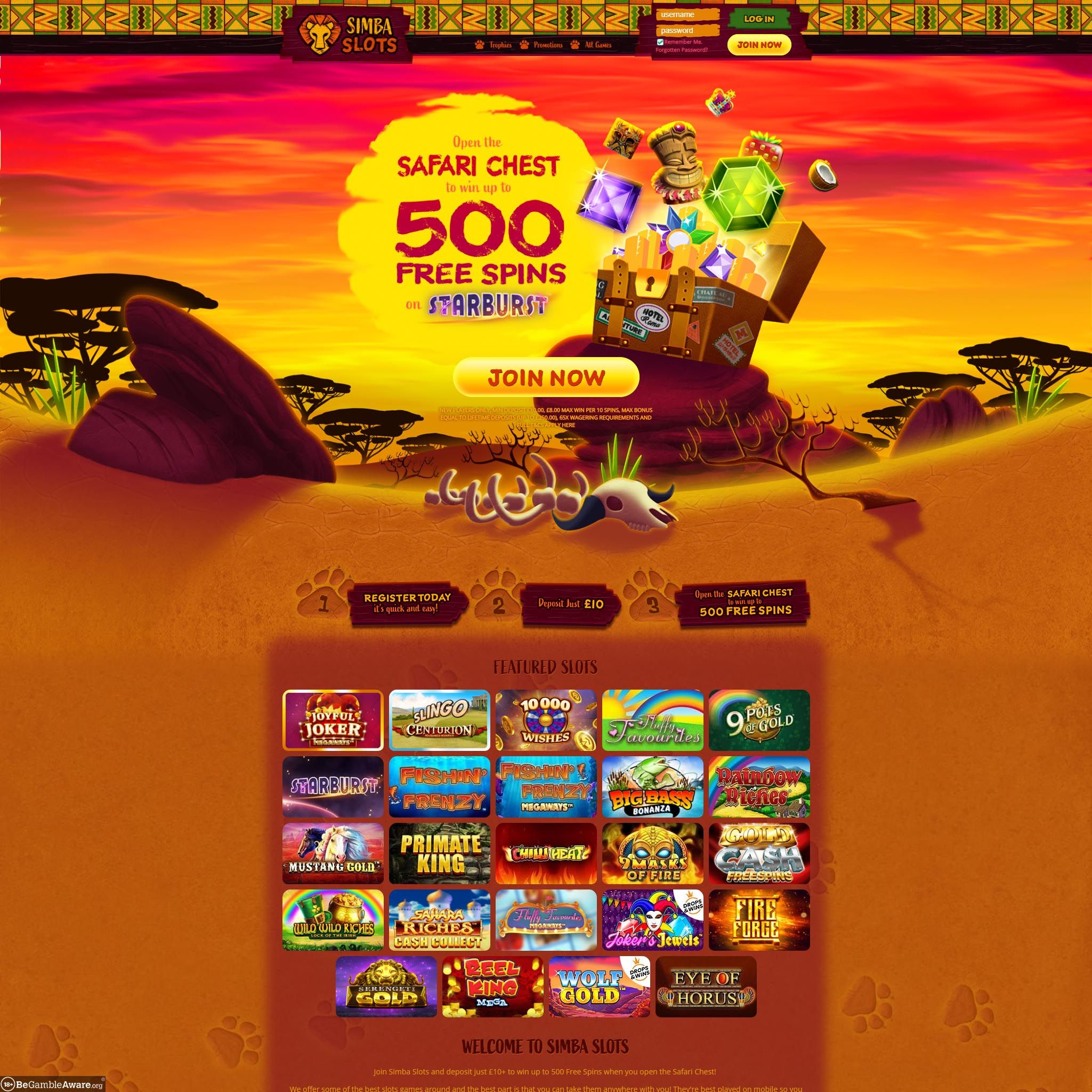 Simba Slots Casino review by Best Netent Casino