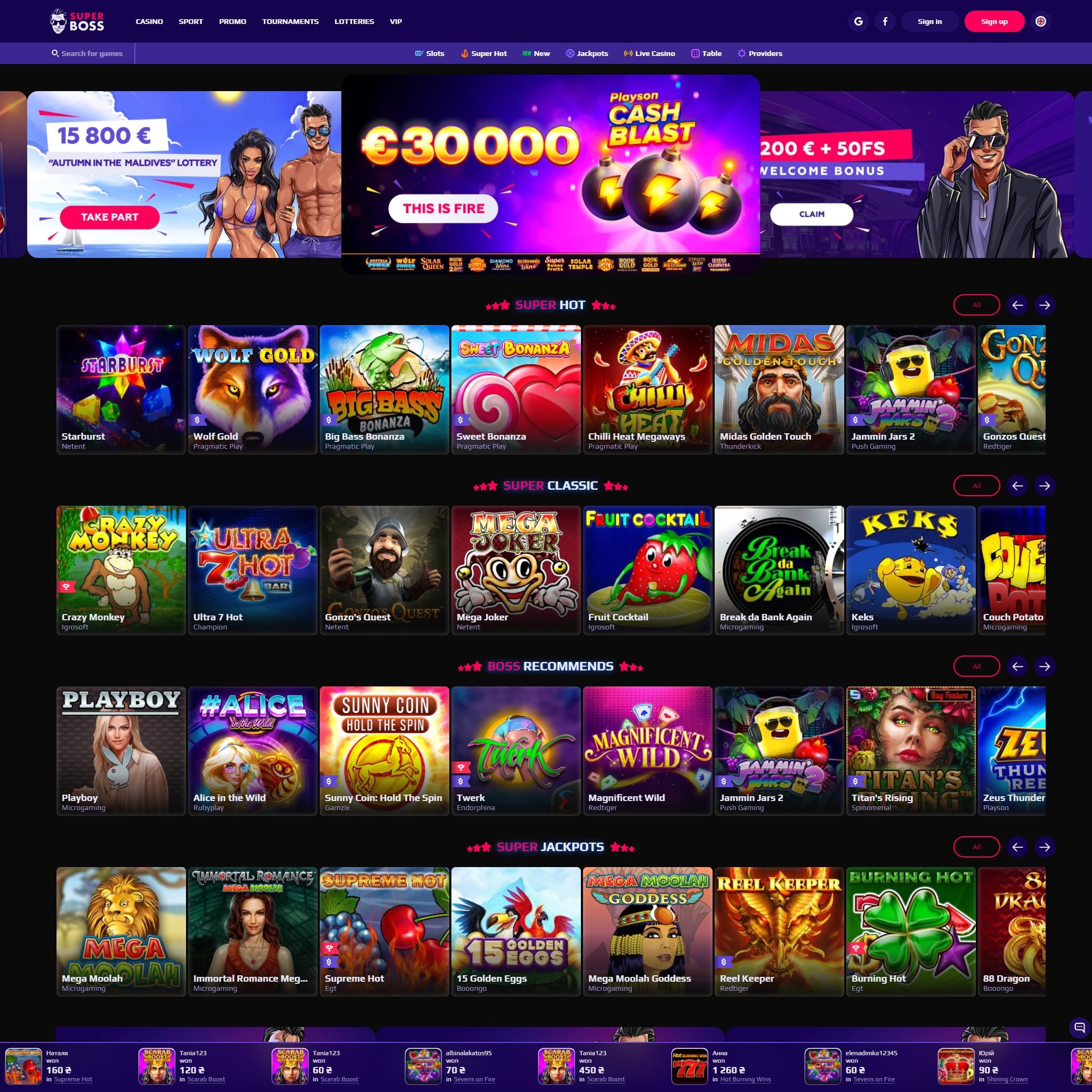 SuperBoss Casino review by Best Netent Casino