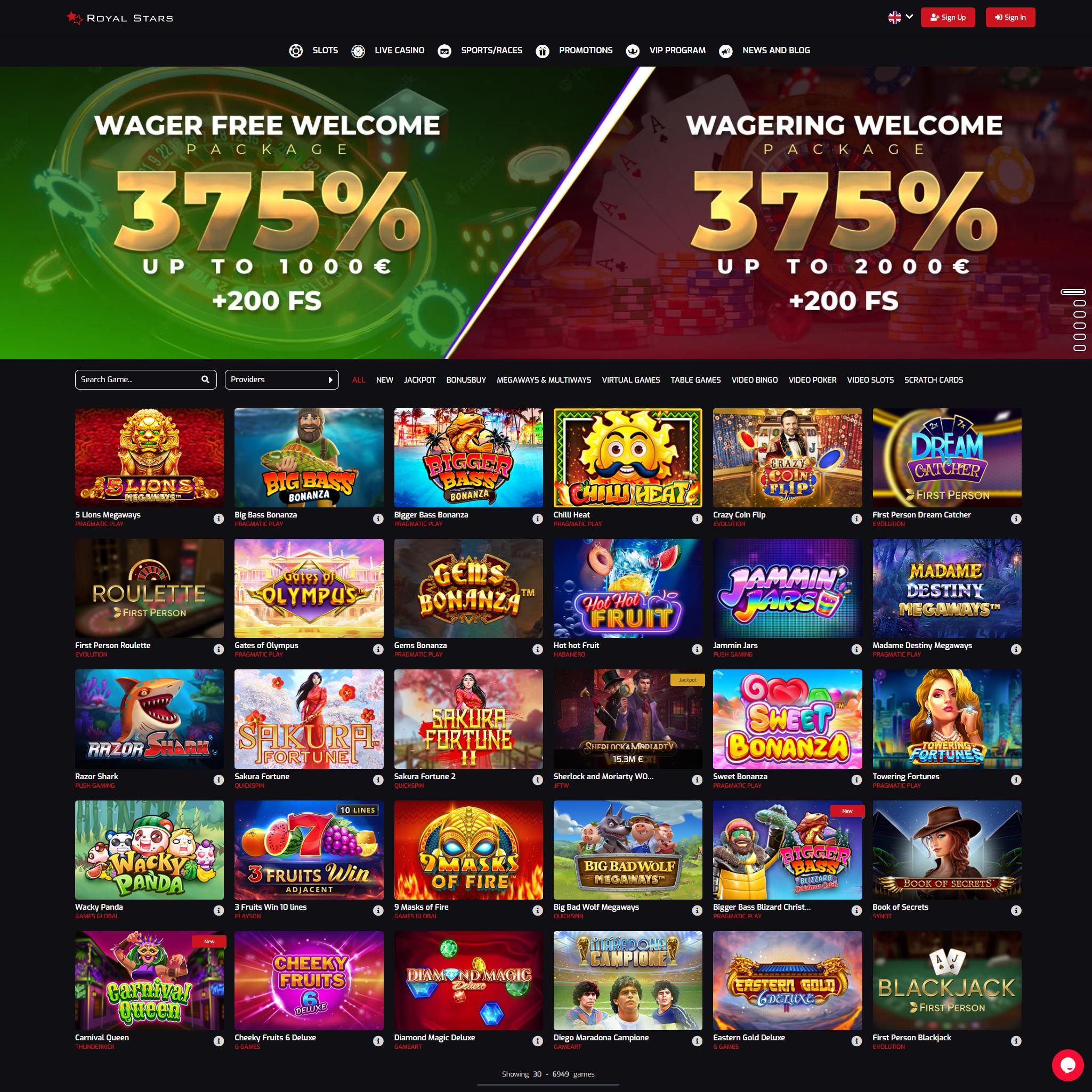 Royal Stars Casino review by Best Netent Casino