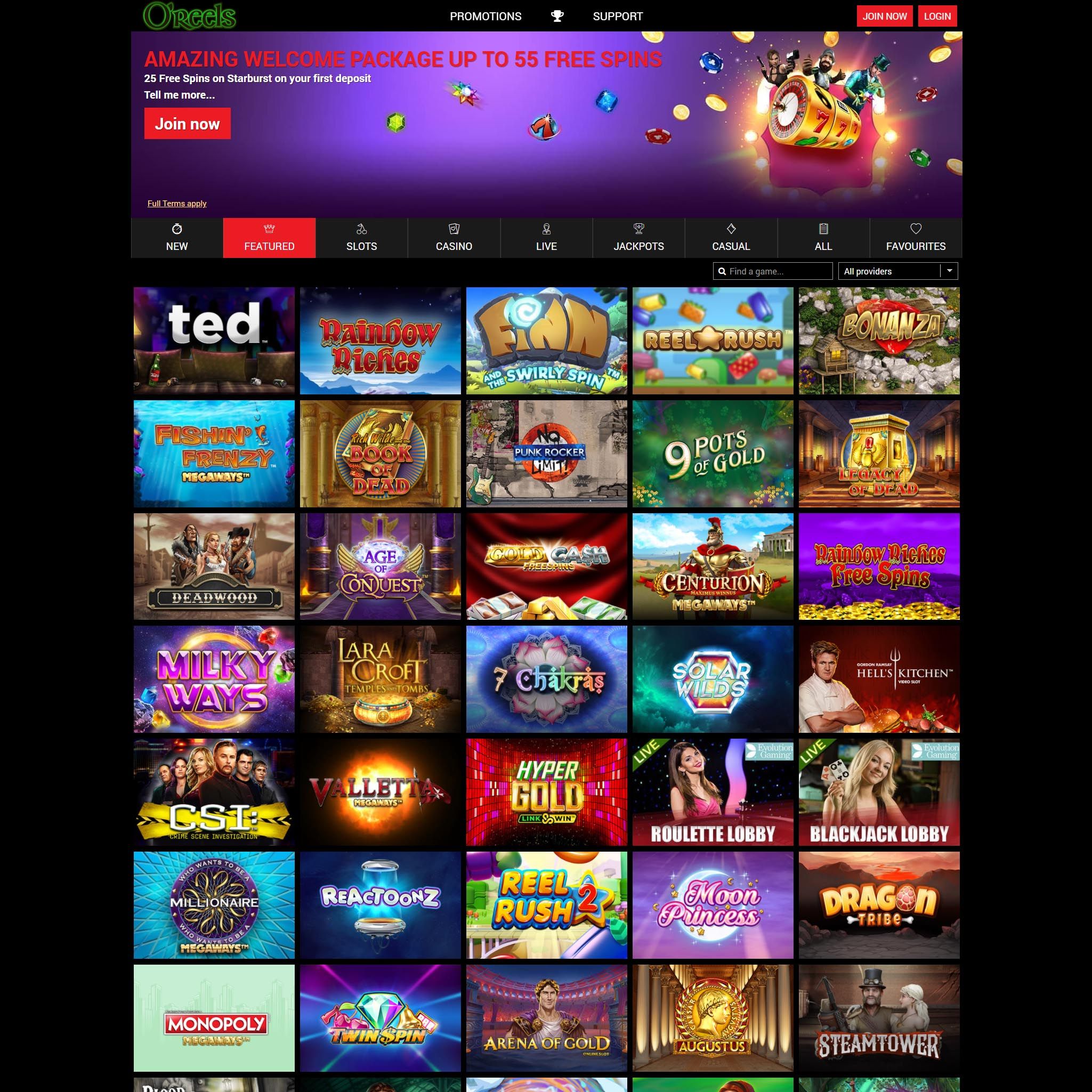 O'Reels Casino review by Best Netent Casino