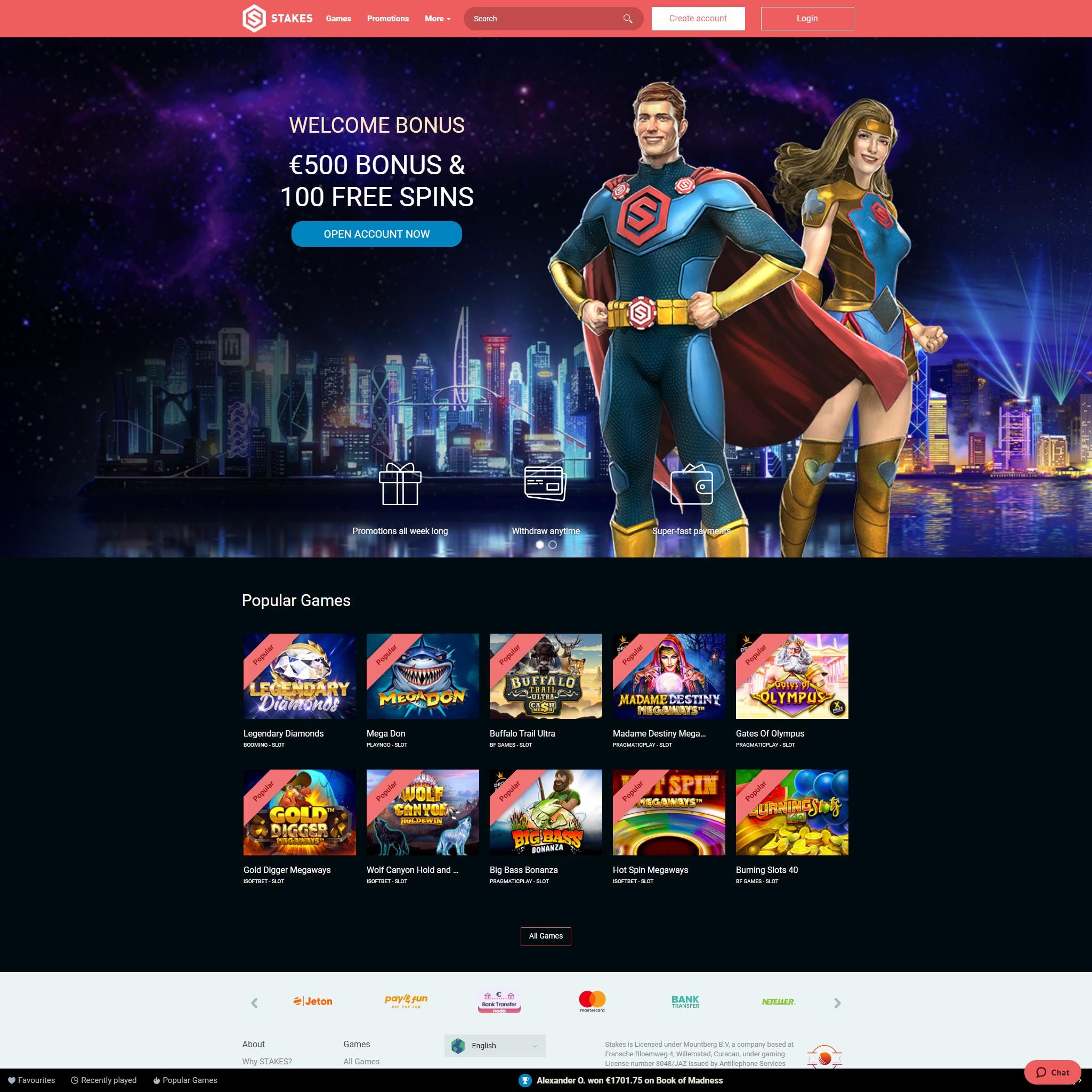 Stakes Casino review by Best Netent Casino