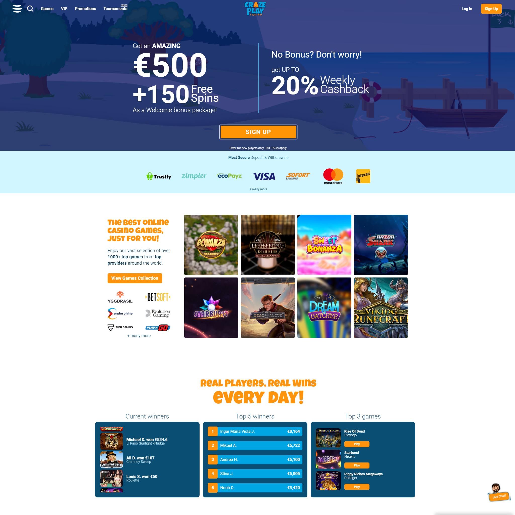 CrazePlay review by Best Netent Casino