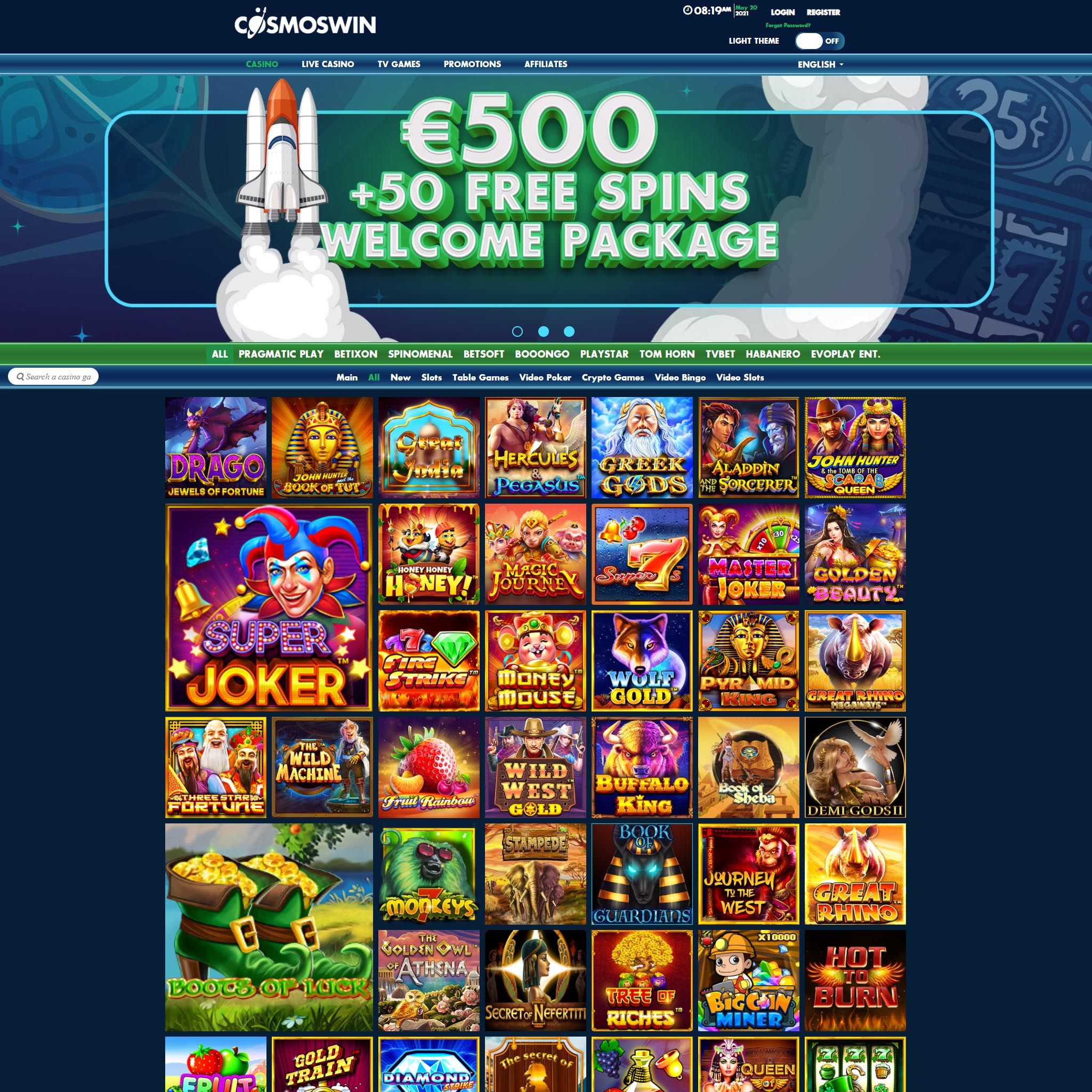 Cosmoswin Casino review by Best Netent Casino