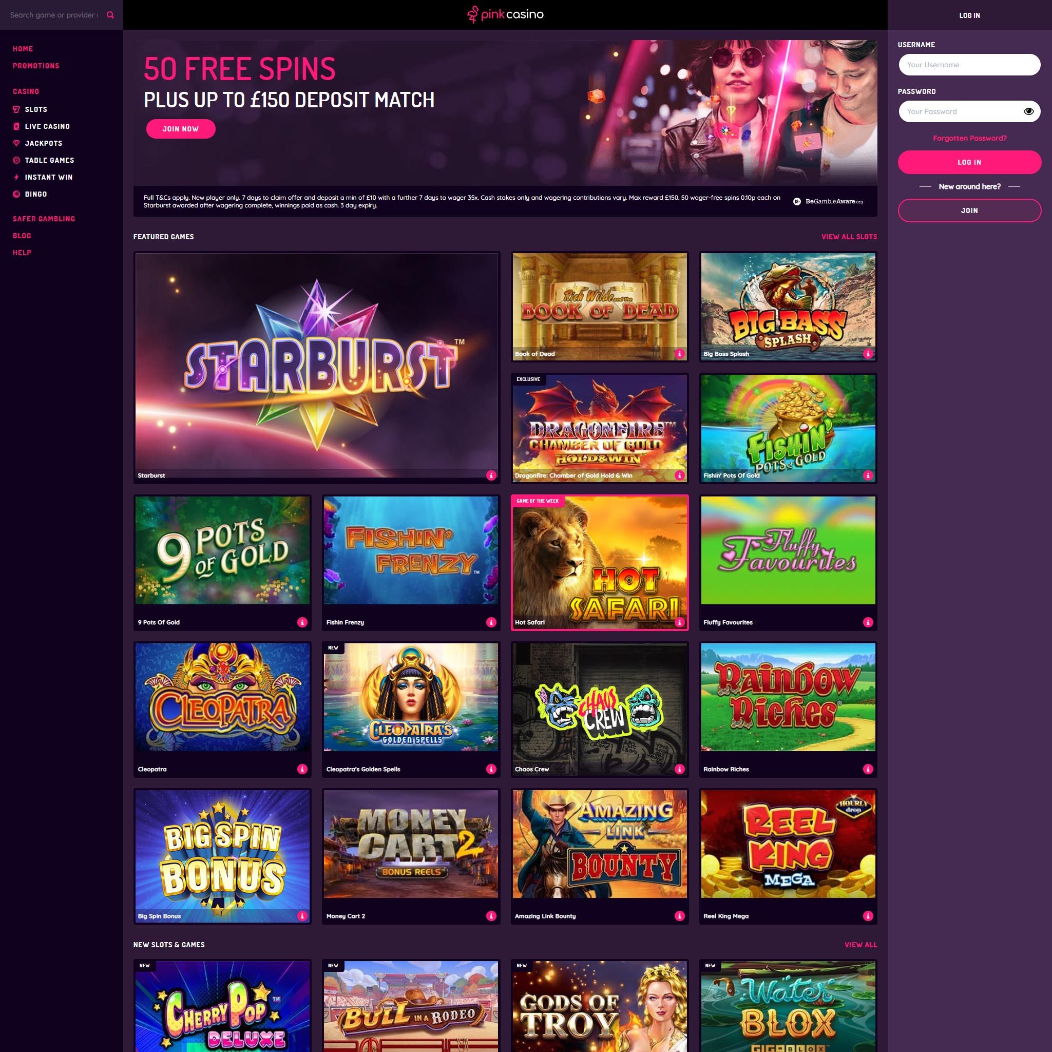 Pink Casino review by Best Netent Casino