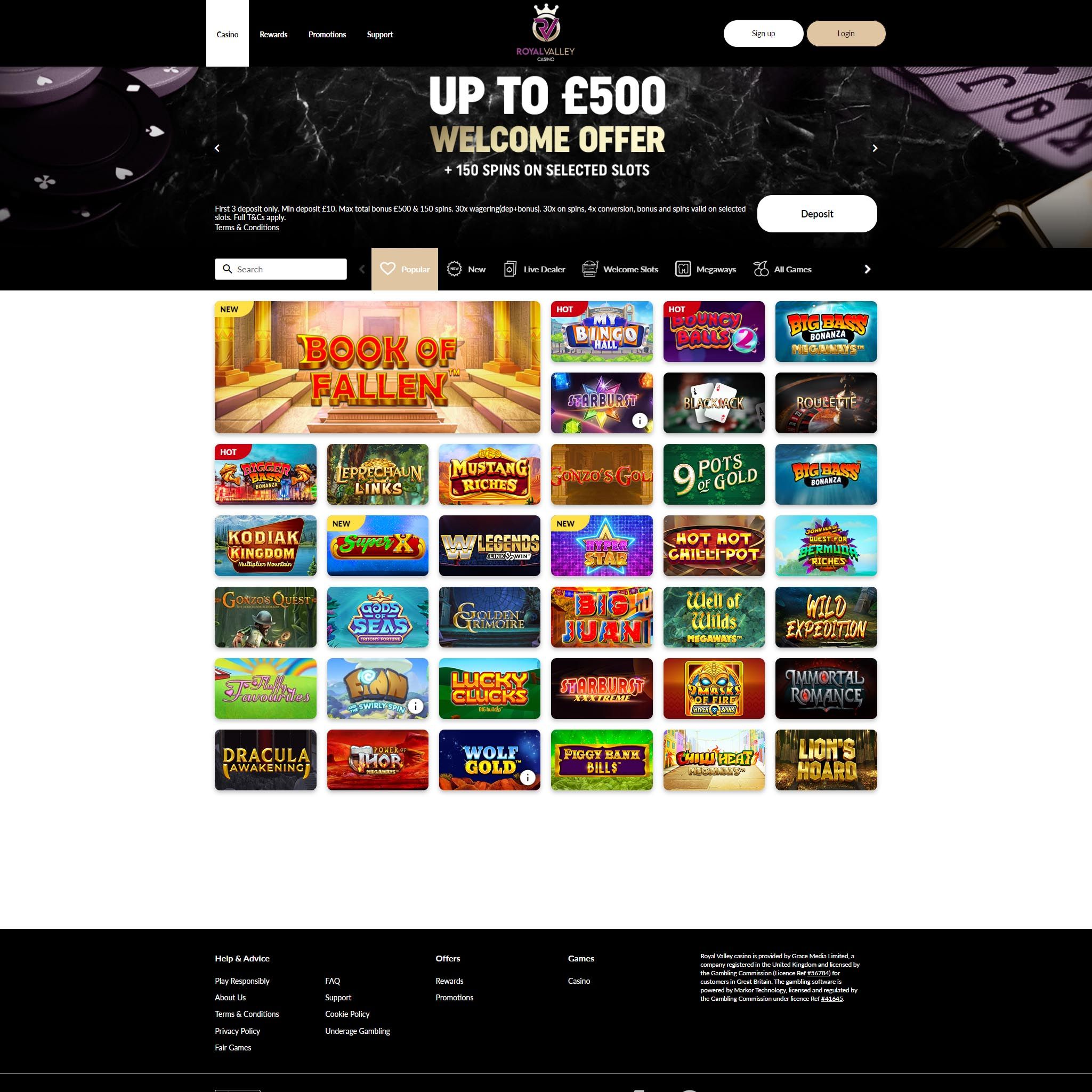 Royal Valley Casino review by Best Netent Casino